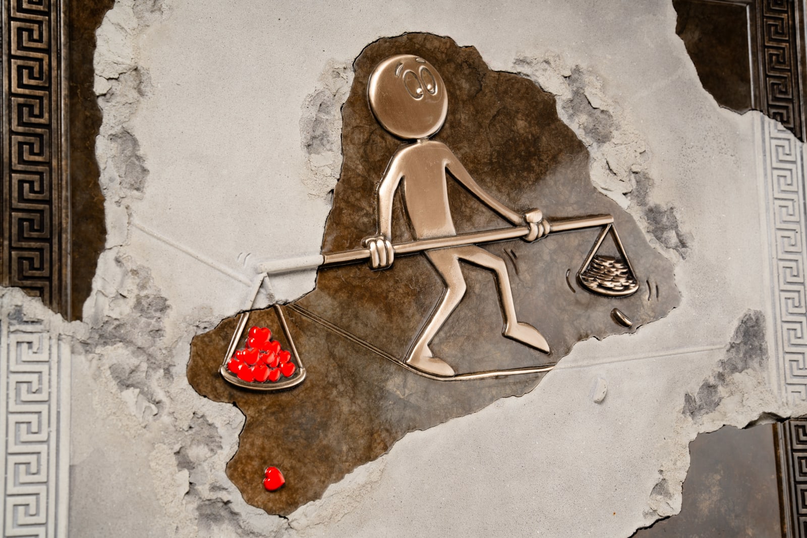 Kaï, Balancing Act - Cement Plaque