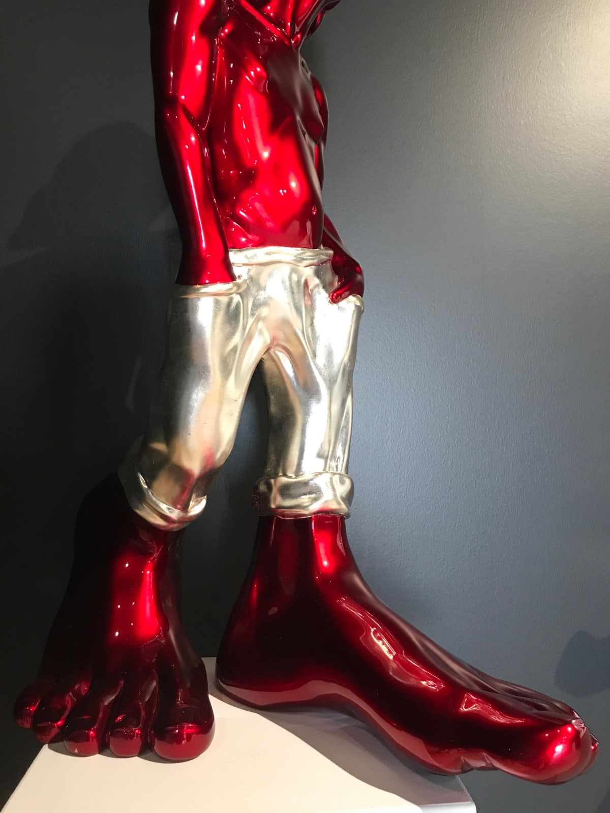 Idan Zareski, Le Siffleur 85cm Red/Silver, 2021