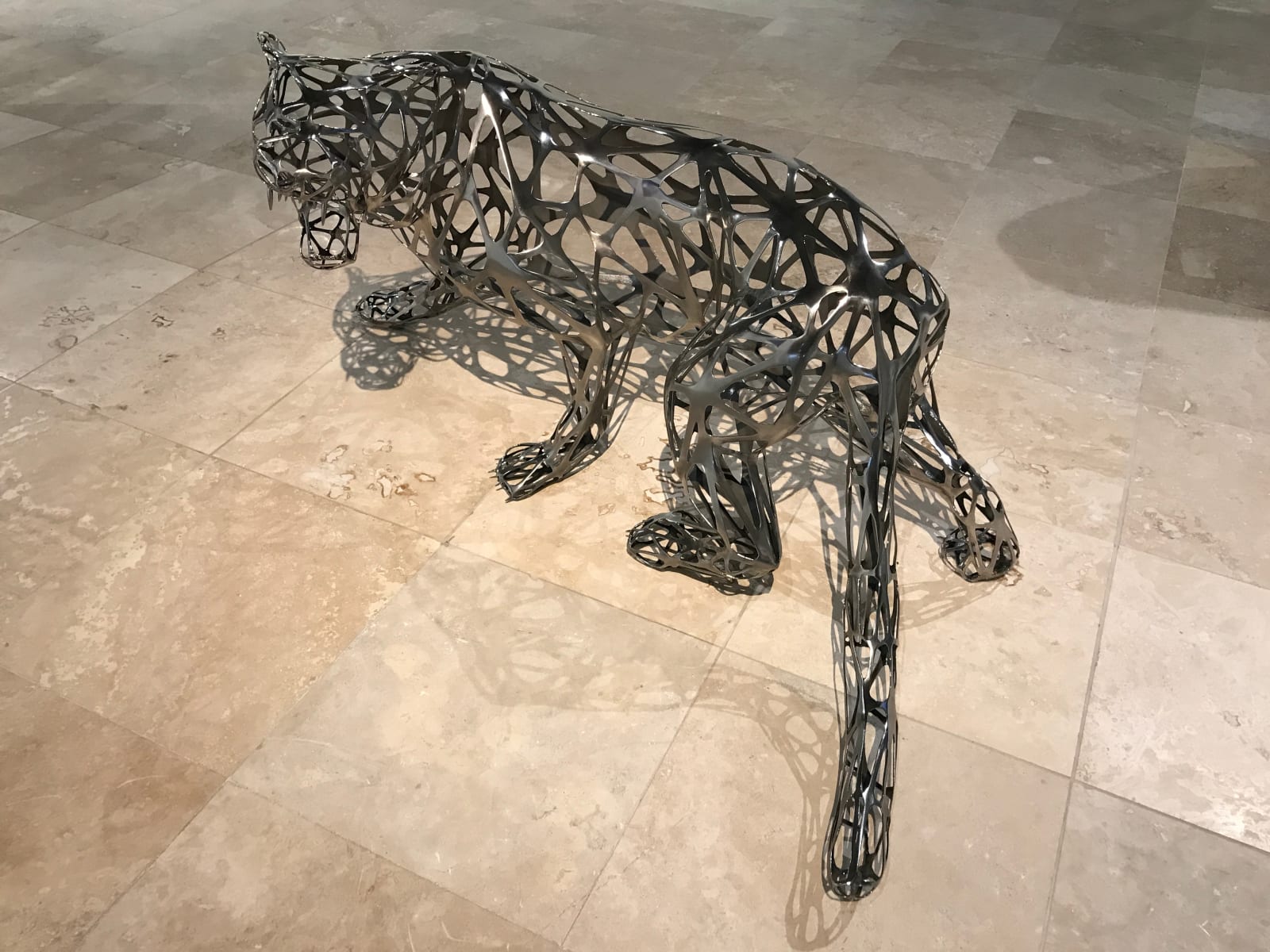 Richard Orlinski, Tiger Stainless Steel 6/8 - 130 cm