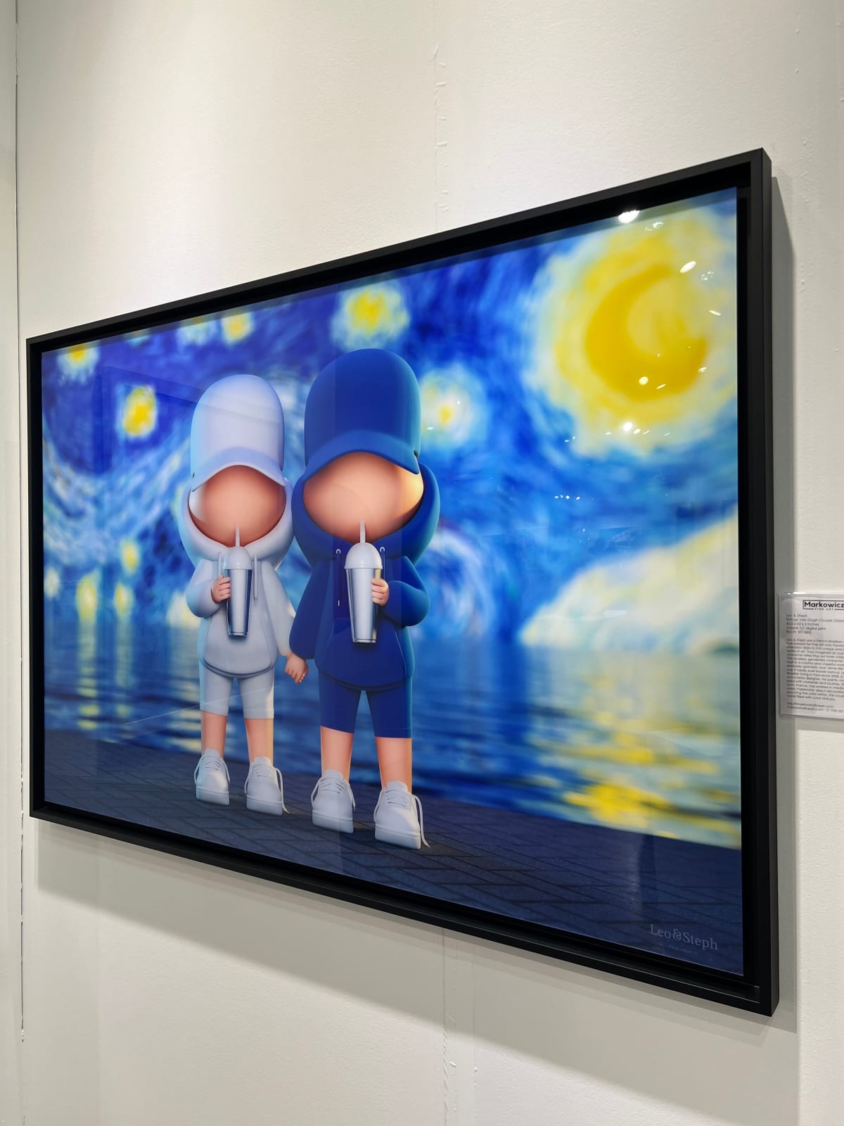 Leo et Steph, Kidcup Van Gogh Couple (Giant) Framed, 2022