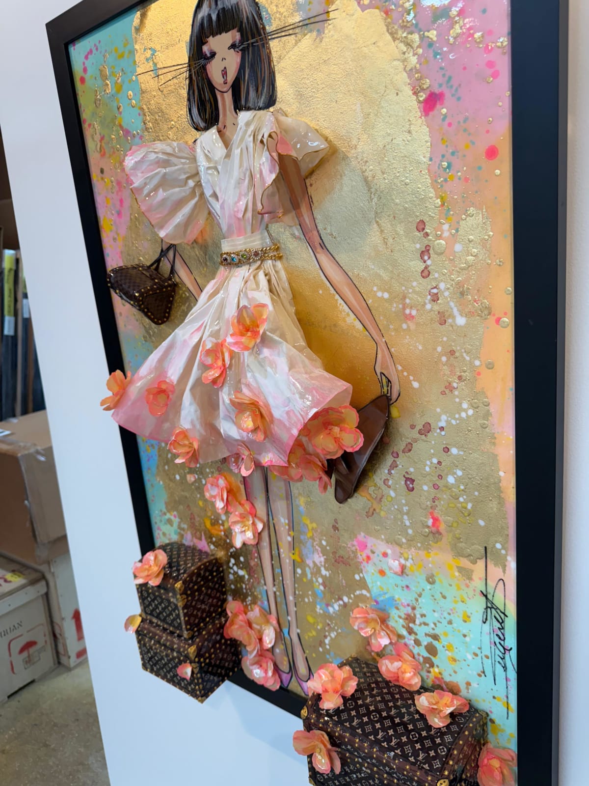 Rachel Bergeret, Medium Doll - Fleurs de Sakura N°29, 2024