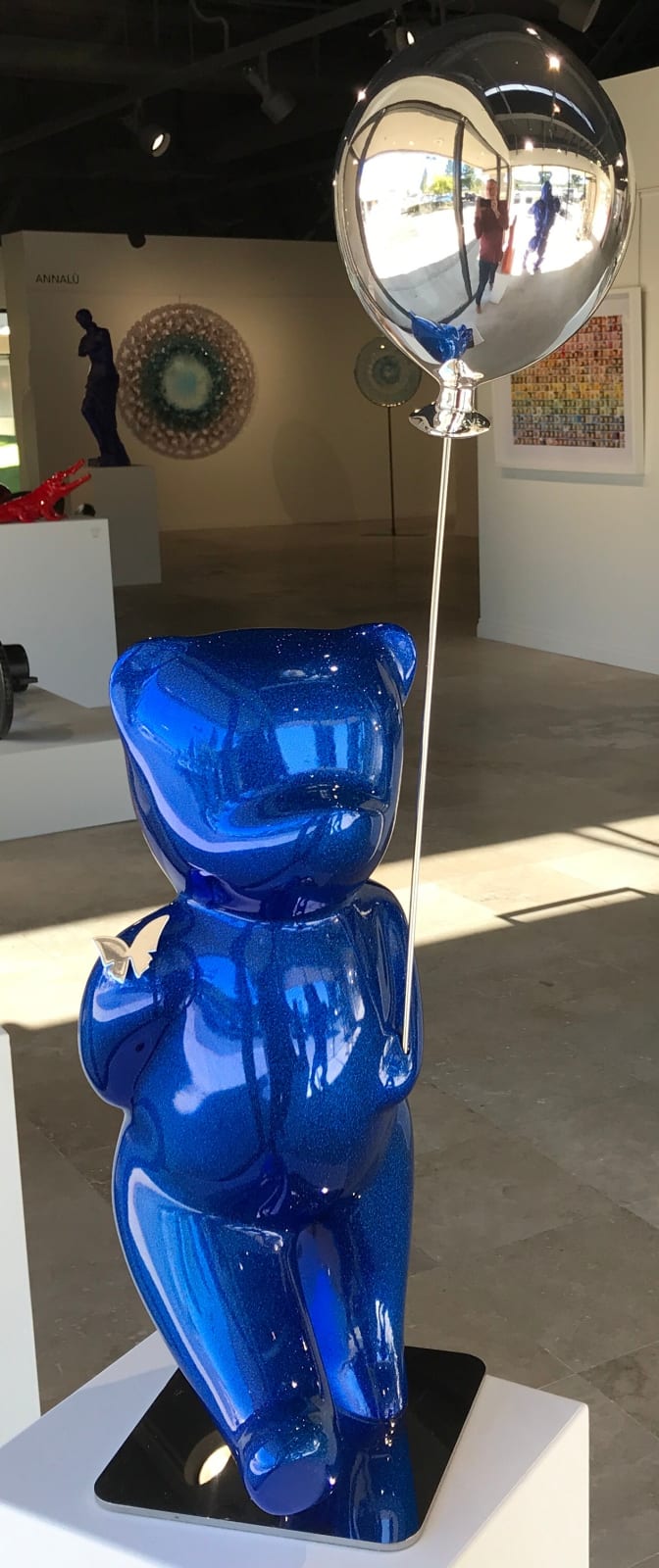 CÉVÉ, Walking Teddy - Sparkly Blue Glitter w/ Silver Balloon - 1/8, 2021