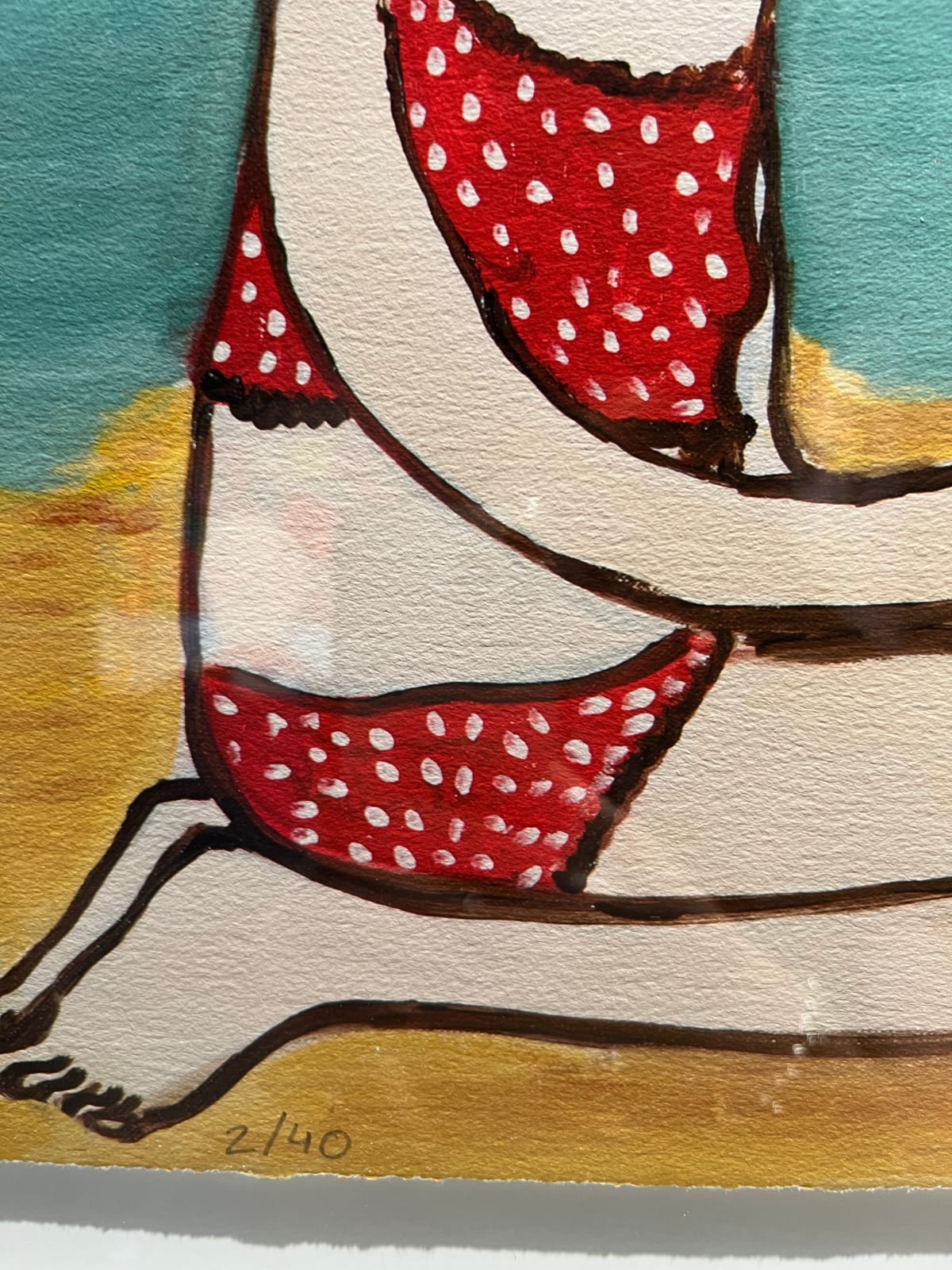 Eva Armisén, En La Playa / At The Beach (framed)