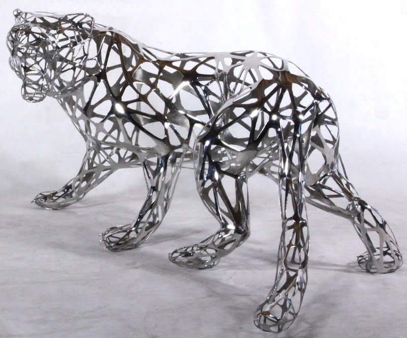 Richard Orlinski, Tiger Stainless Steel 6/8 - 130 cm