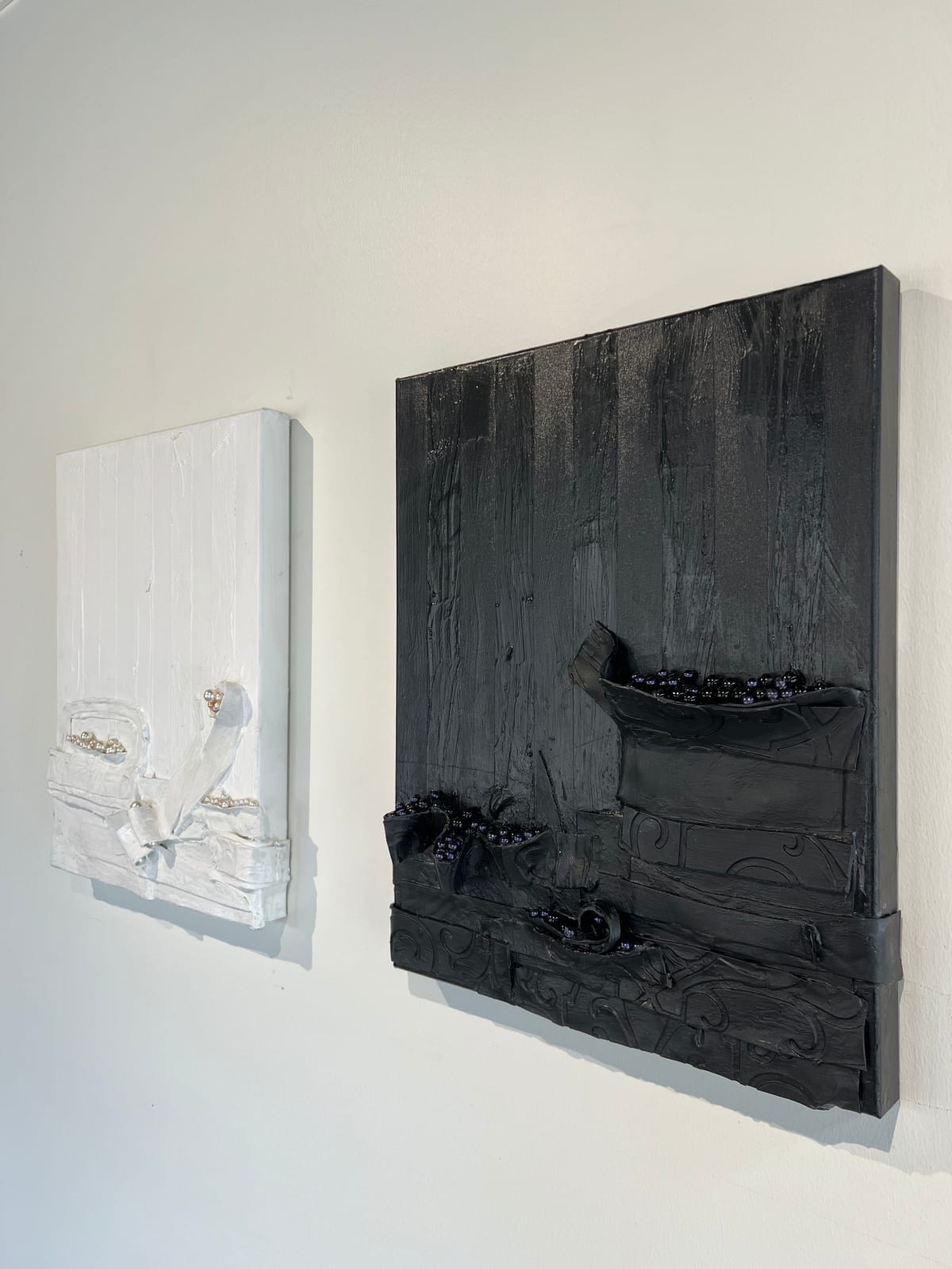 Paul Ecke, White Water VIII / Night Water VI Diptyque, 2023