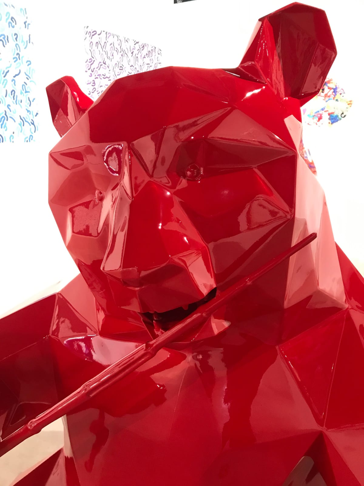 Richard Orlinski, Panda - 130 cm Orlinski Red 6/8
