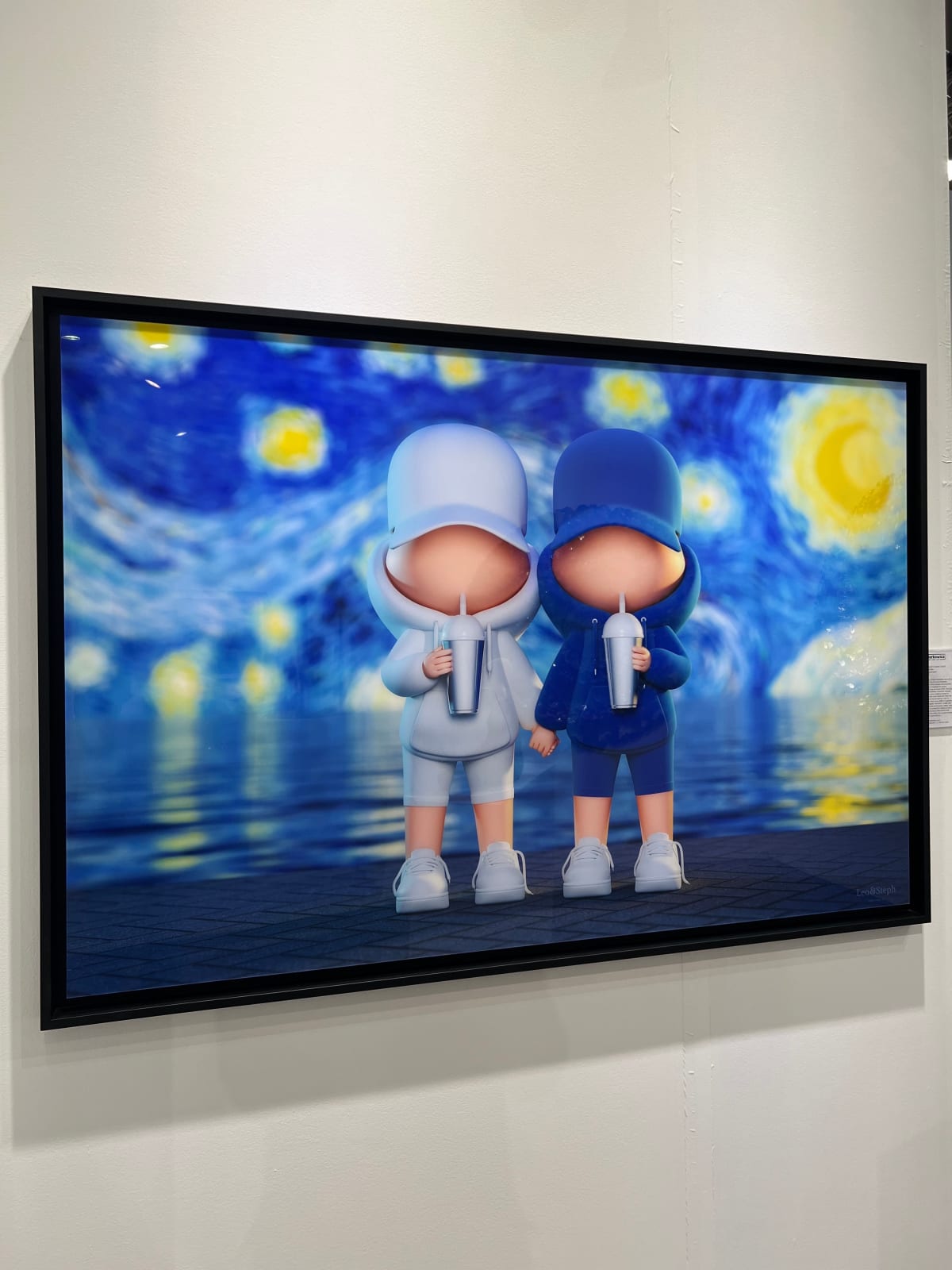 Leo et Steph, Kidcup Van Gogh Couple (Giant) Framed, 2022