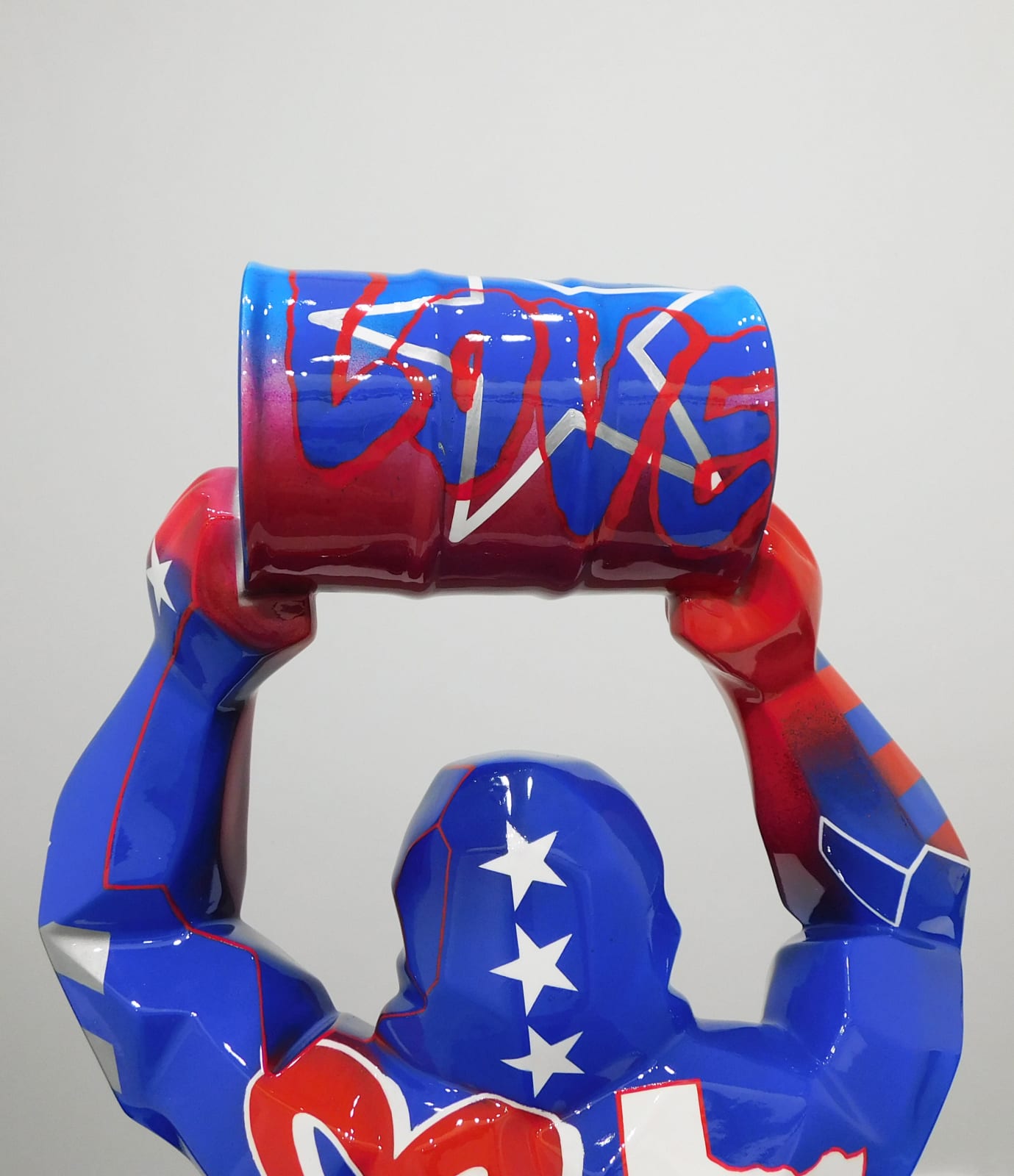 Richard Orlinski, Kong Baril Tag USA 70cm 1/1, 2022