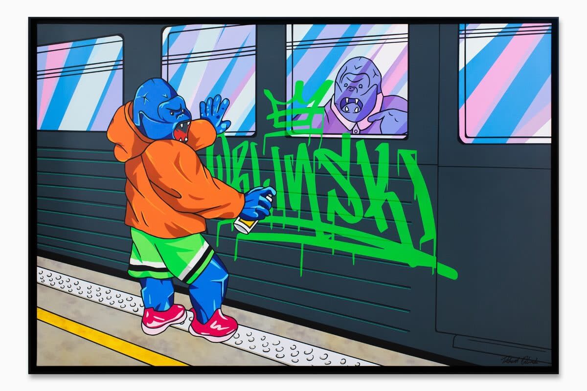 Richard Orlinski, Painting - Kong Graff, 2021