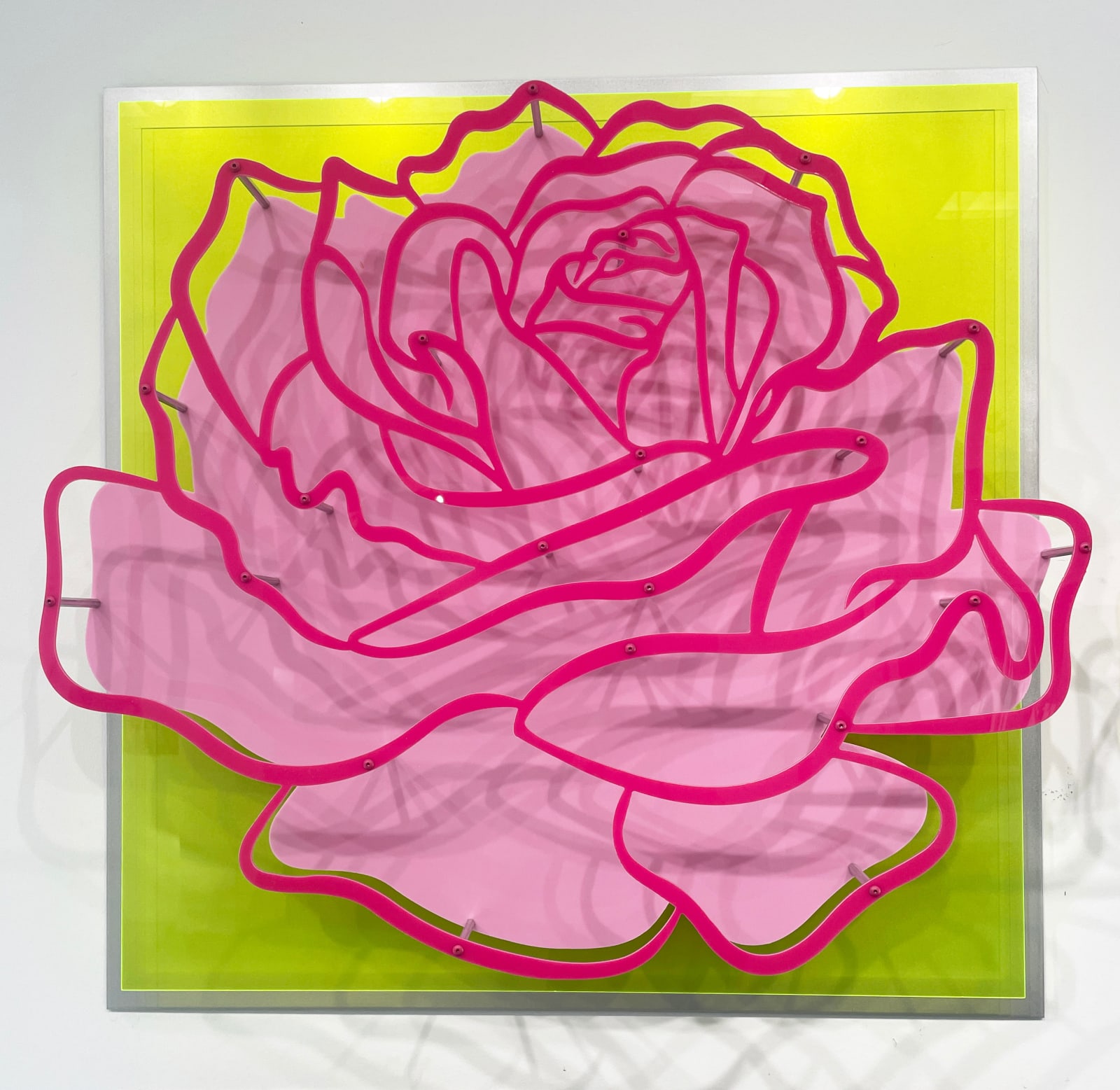 Michael Kalish, Rose - Pink on Green 5/35, 2020