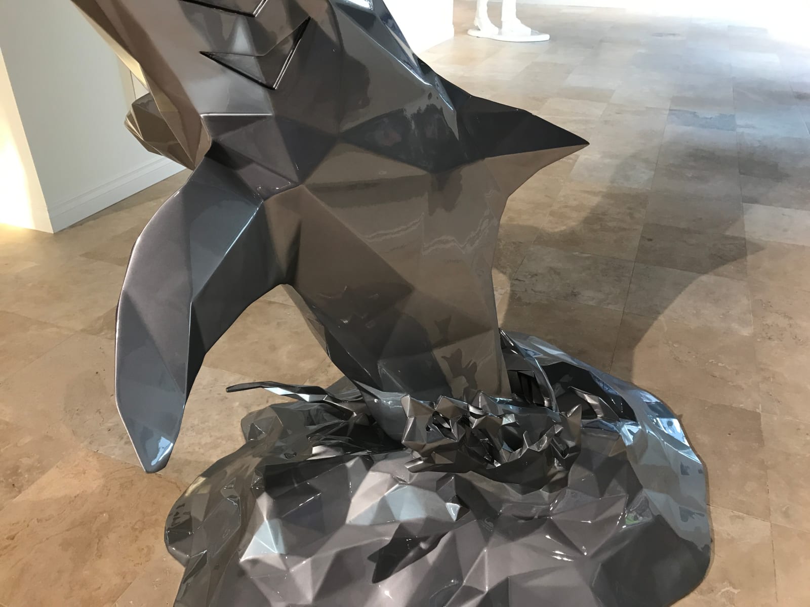 Richard Orlinski, Shark - 180 cm Gris Metal 8/8