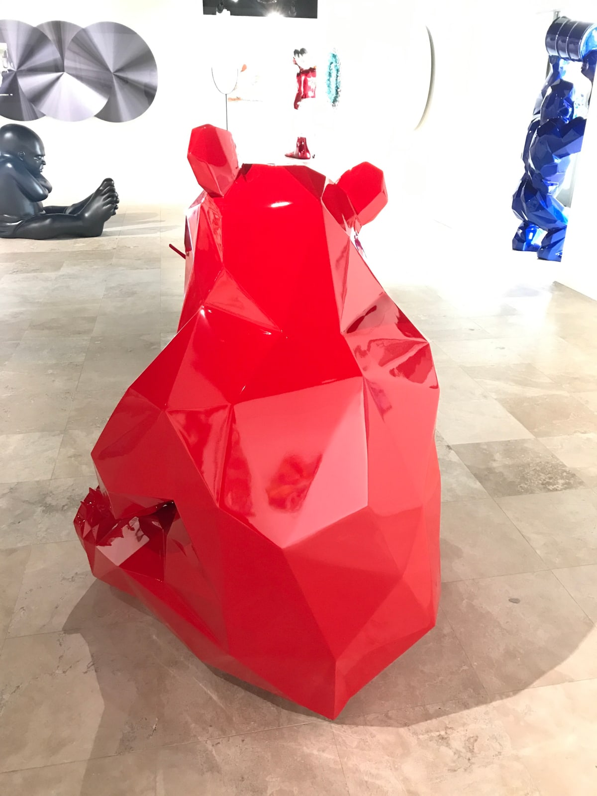 Richard Orlinski, Panda - 130 cm Orlinski Red 6/8