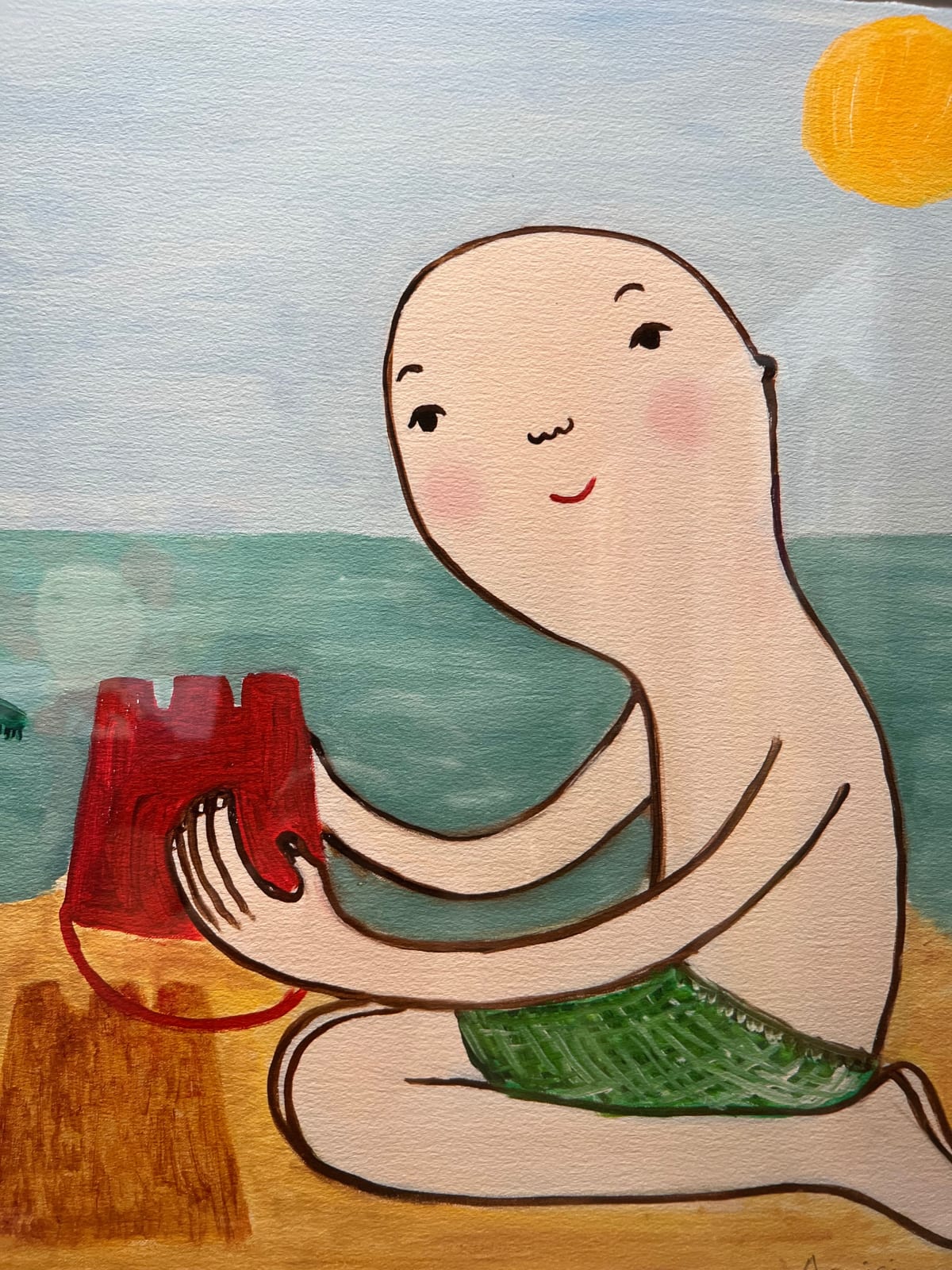 Eva Armisén, En La Playa / At The Beach (framed)