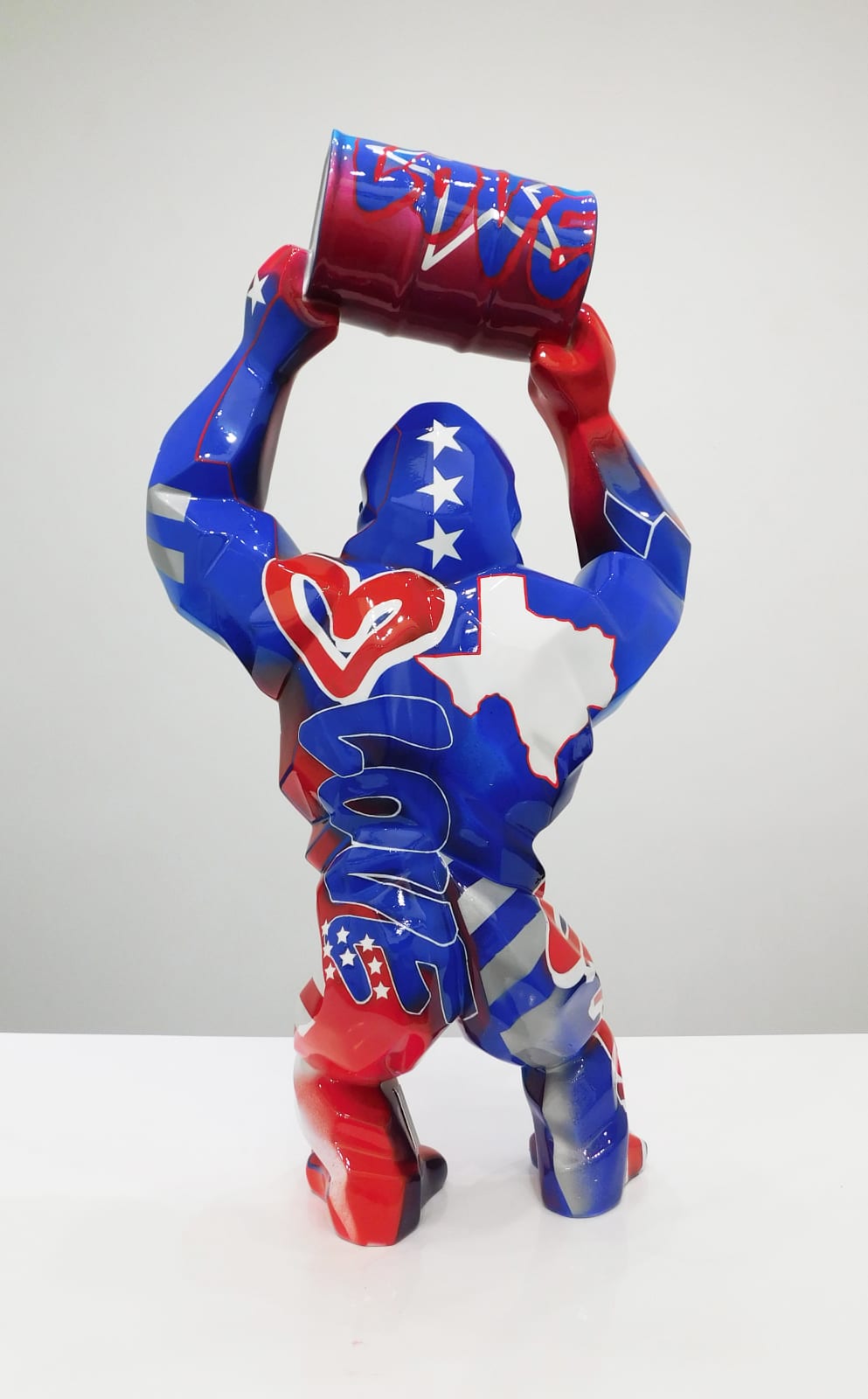 Richard Orlinski, Kong Baril Tag USA 70cm 1/1, 2022