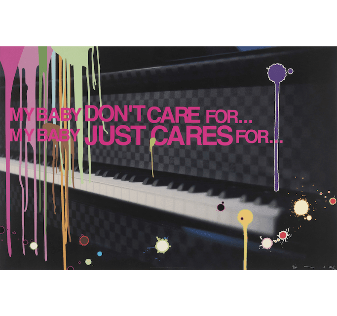 Takashi Murakami, Piano and Daruma Drip, 2008