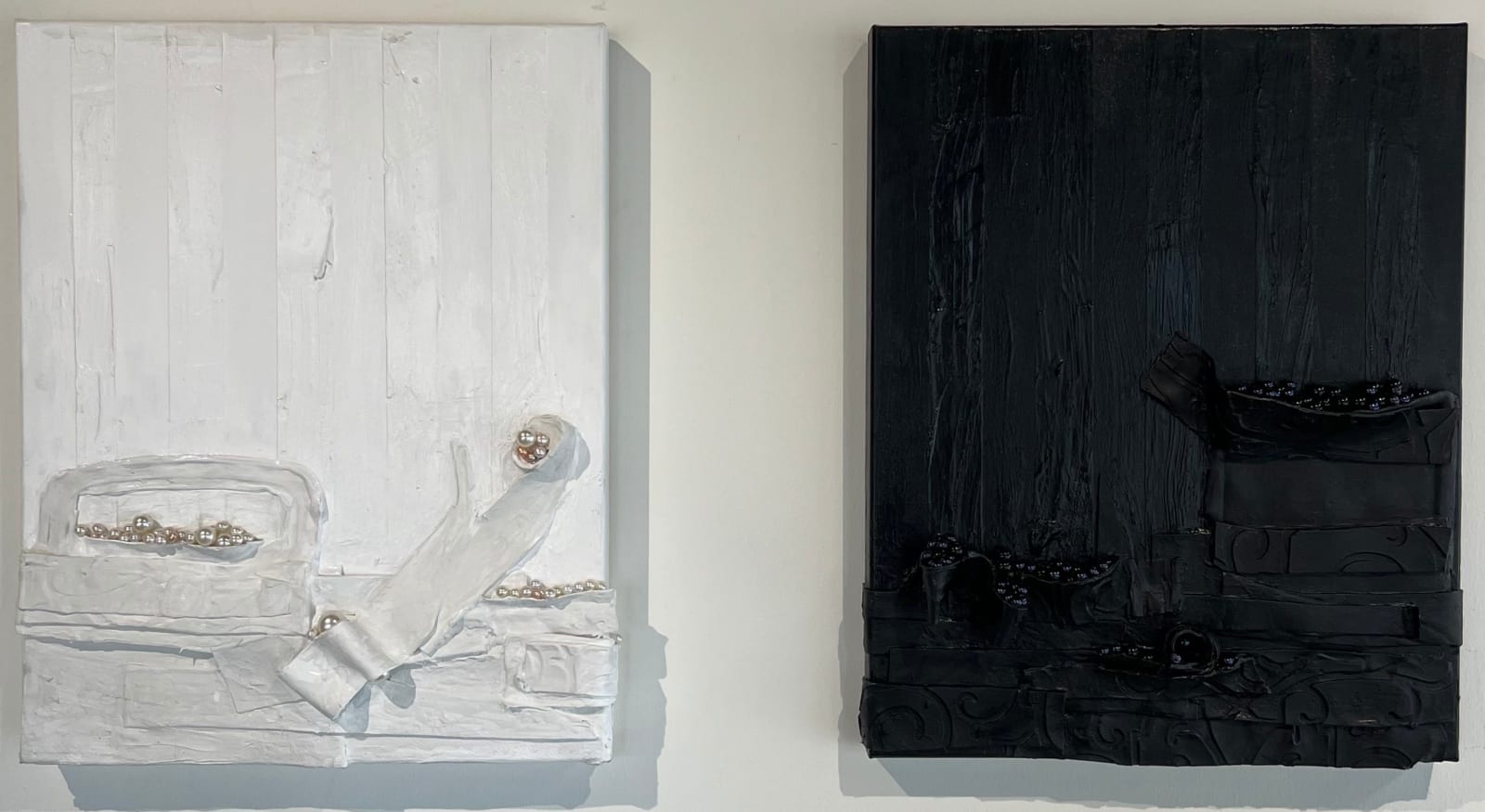 Paul Ecke, White Water VIII / Night Water VI Diptyque, 2023