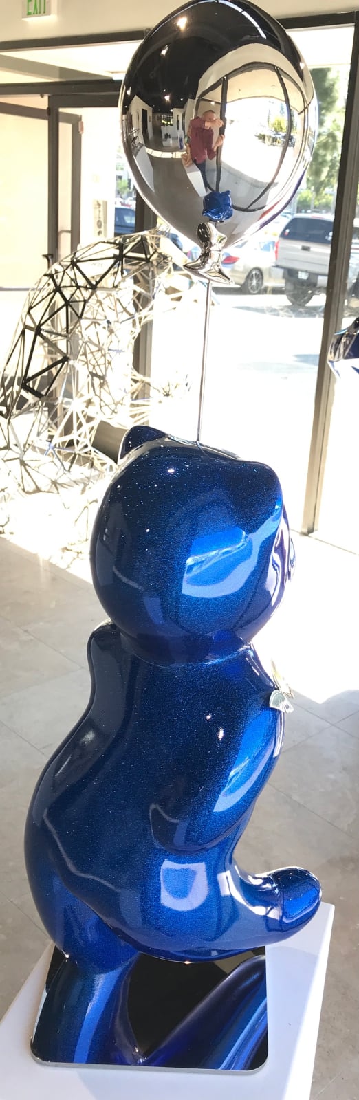 CÉVÉ, Walking Teddy - Sparkly Blue Glitter w/ Silver Balloon - 1/8, 2021