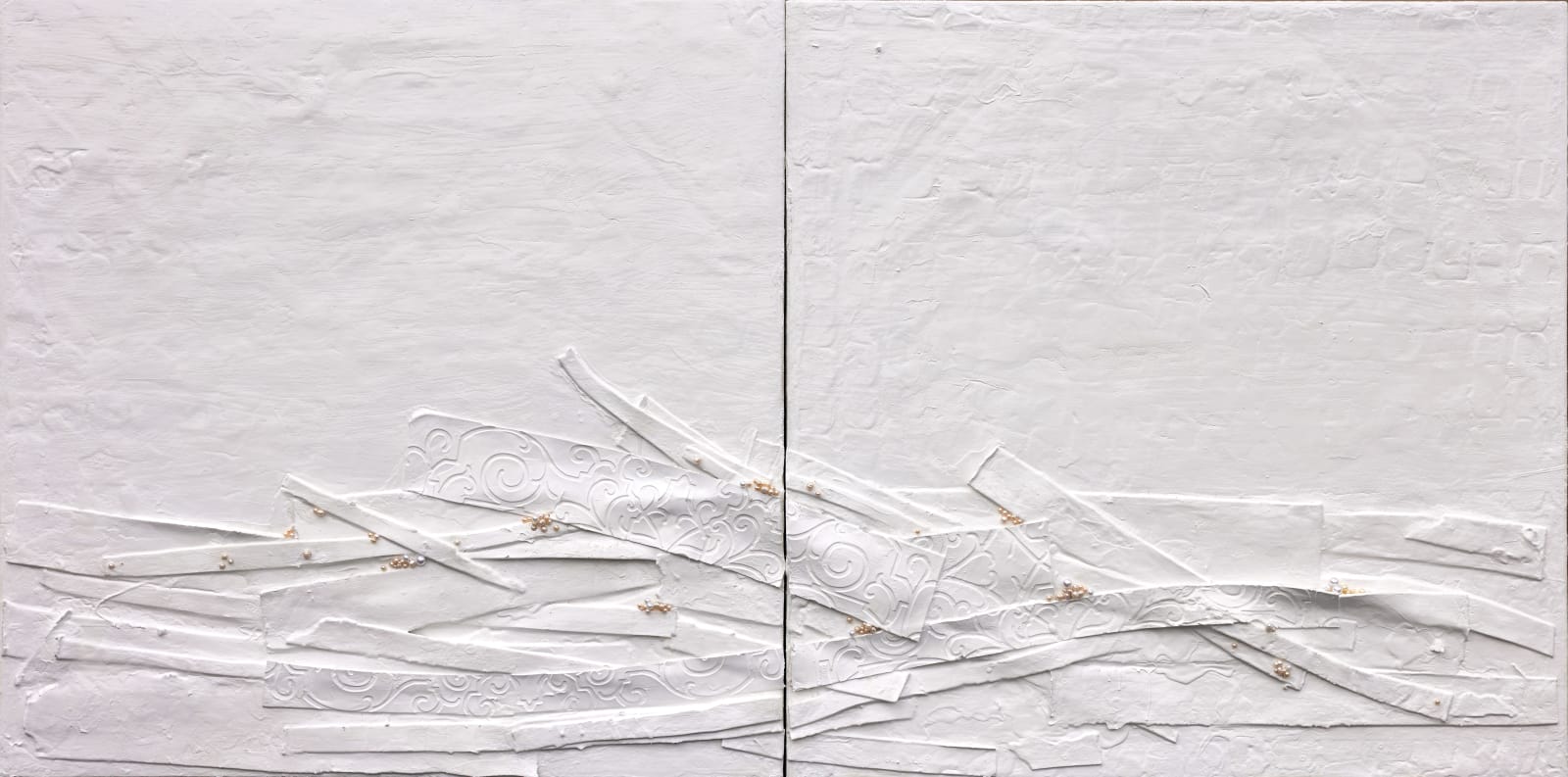 Paul Ecke, White Water II Diptyque, 2023