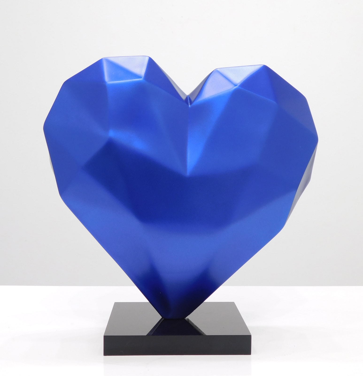Richard Orlinski, Heart Bleu Mick Mat 32cm 50/50, 2022