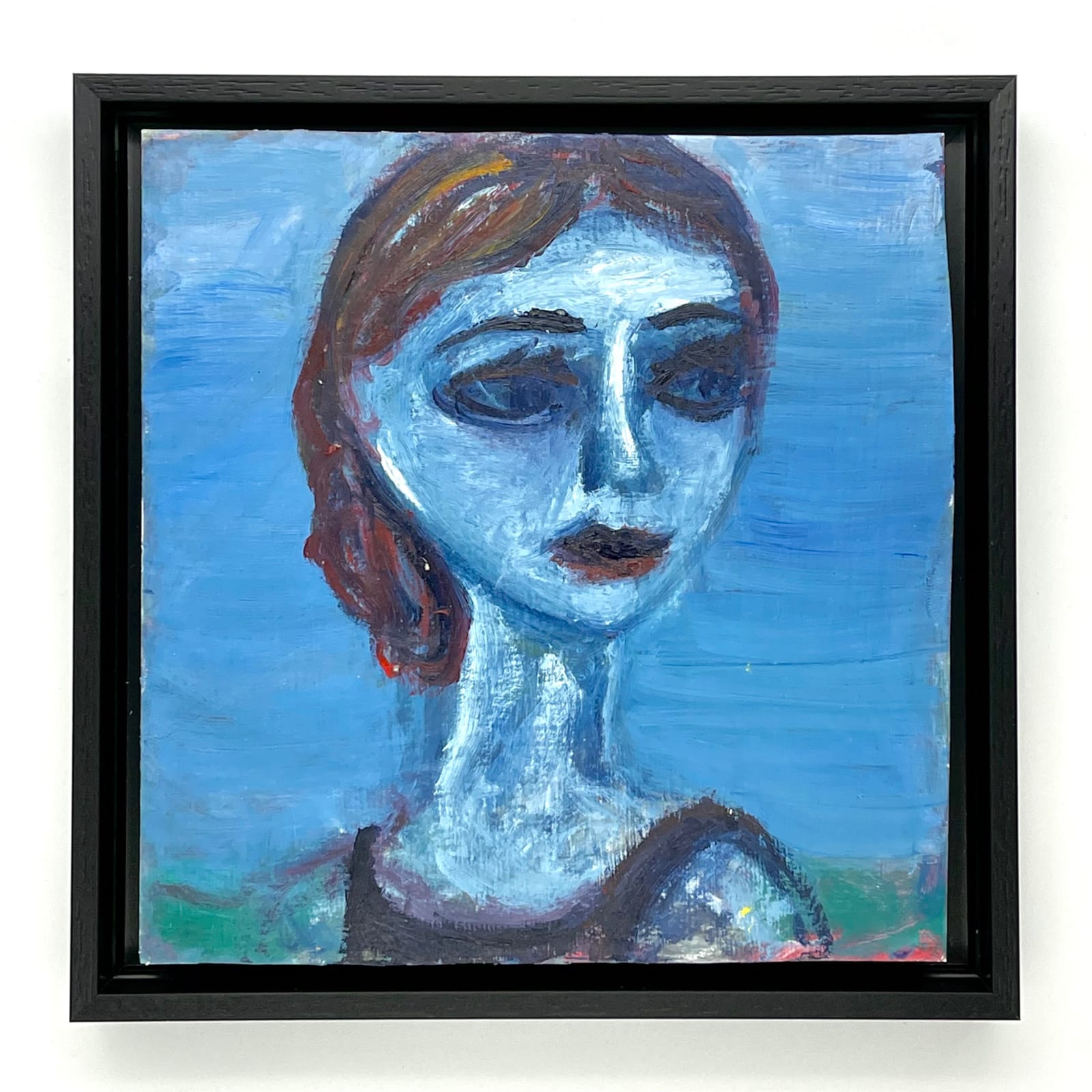 Gerben Mulder, Portrait of a Young Woman (blue), 2020