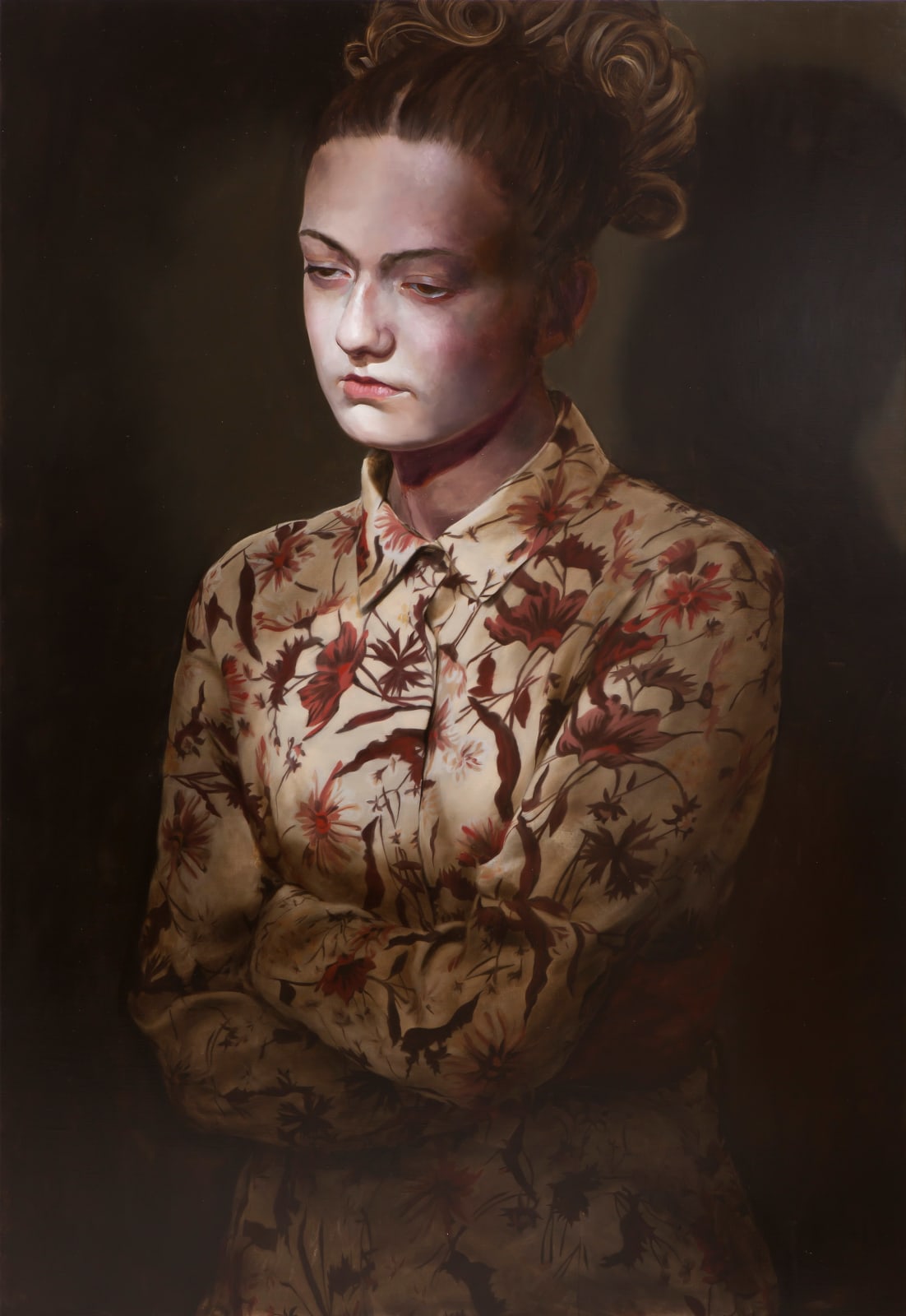 Markus Åkesson, Sleepwalker (girl with a floral blouse), 2018