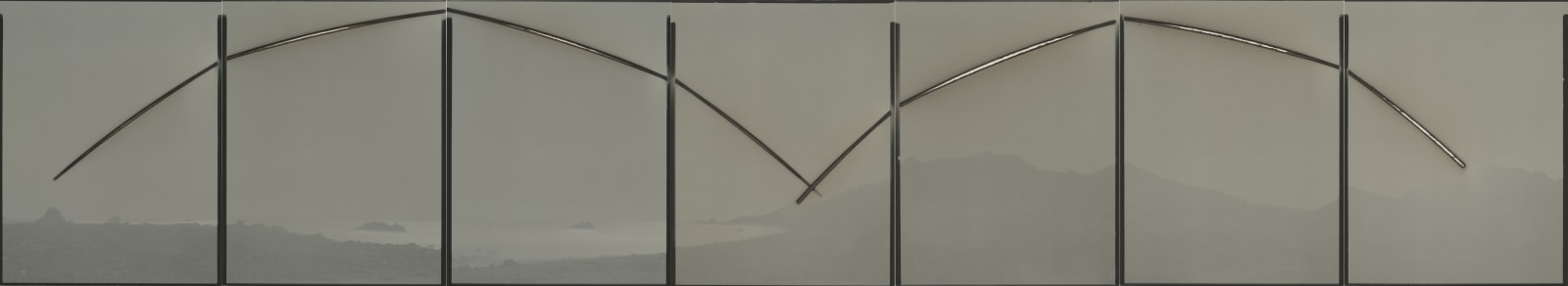 Chris McCaw, Heliograph #151 (Double day, Mojave/Pacifica), 2022