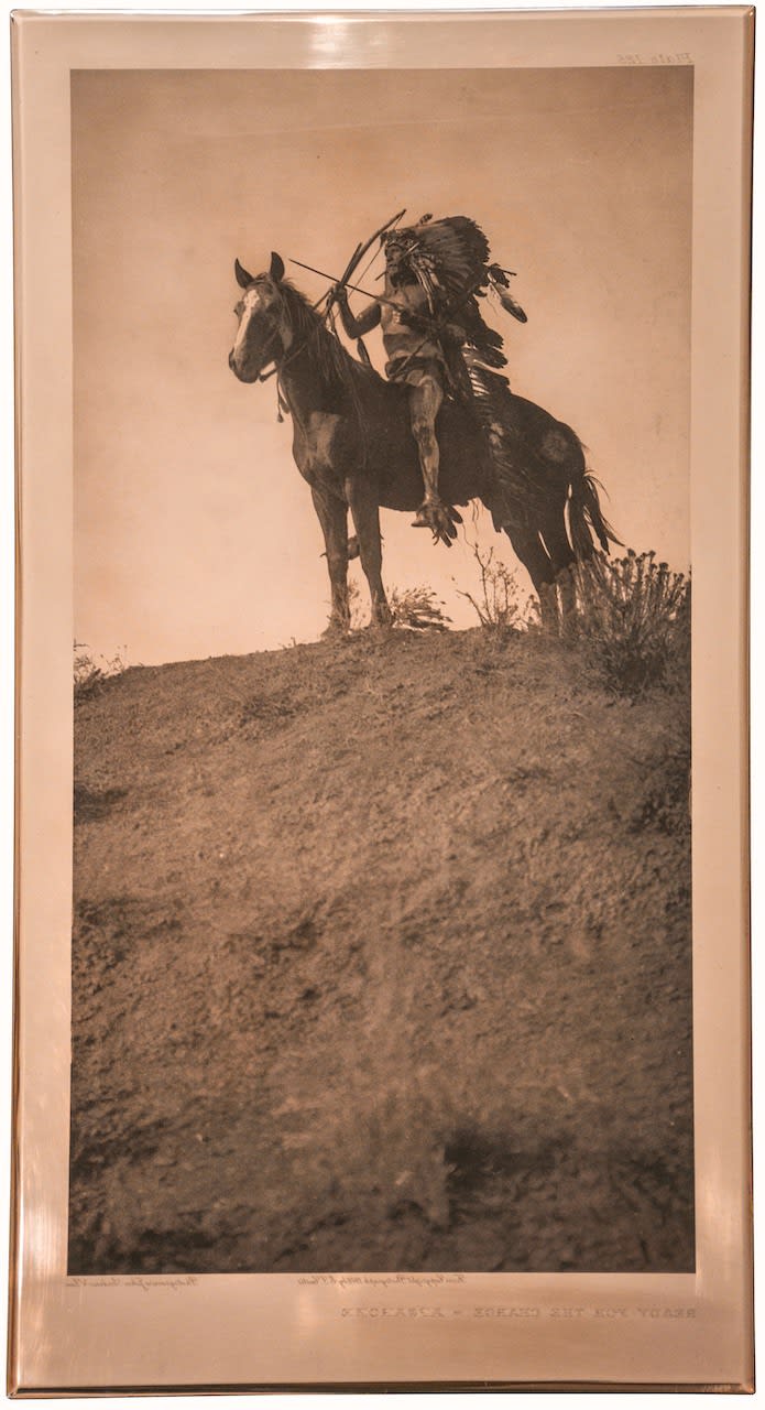 Edward S. Curtis, Ready For The Charge Portfolio 4, Plate 125, from The North American Indian, 1908