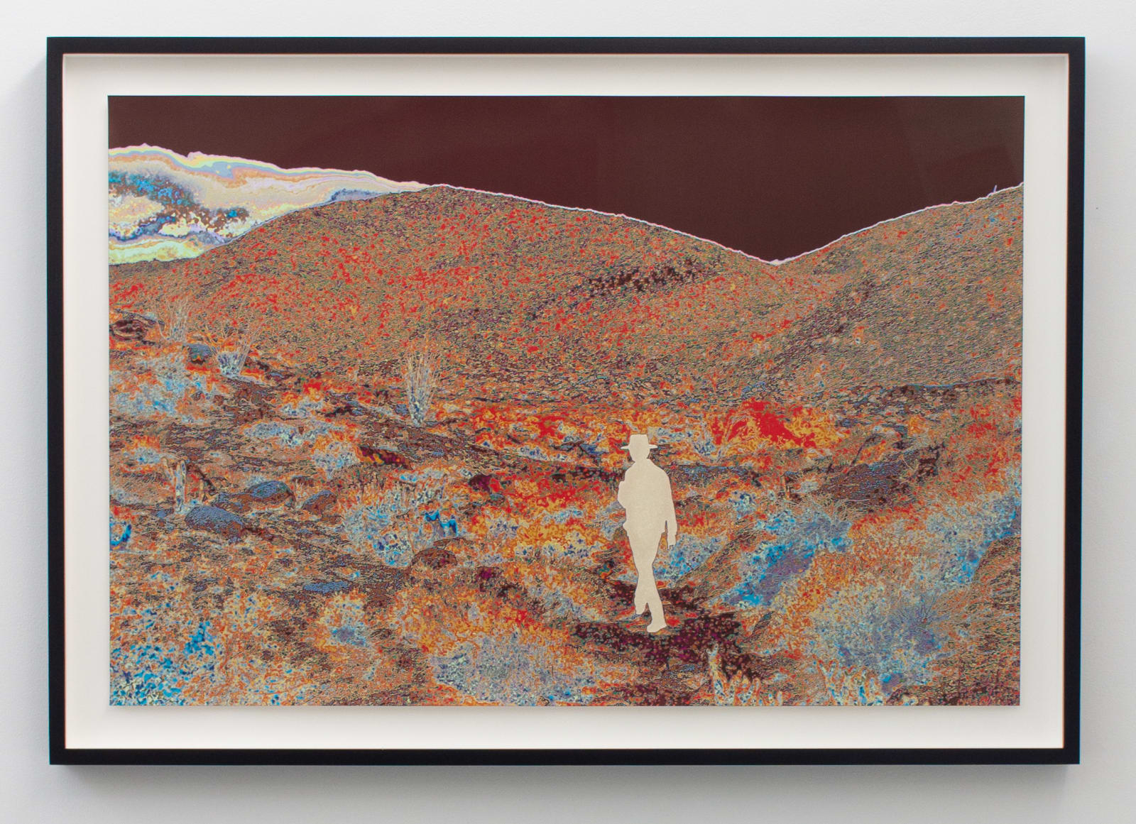 John Brinton Hogan, Photographer Scouting Locations, South of Palm Springs, CA, March 2015 (Rainbow and Blood Red, with Ivory Pearl and Glitter Blister), 2019