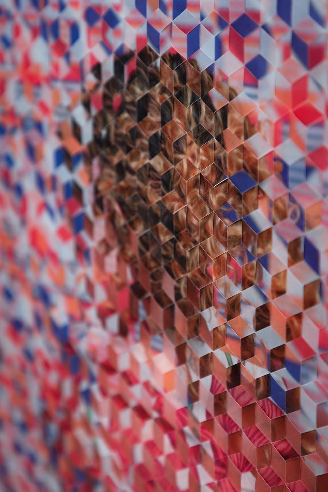 David Samuel Stern, Untitled Woven Portrait 24, 2021