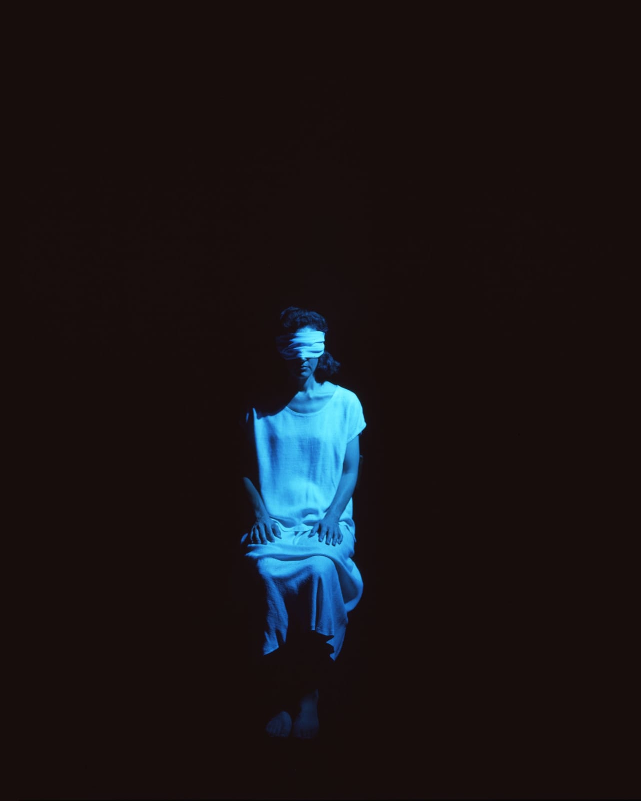 Eileen Cowin, Untitled (blue blindfold) , 1991/2022