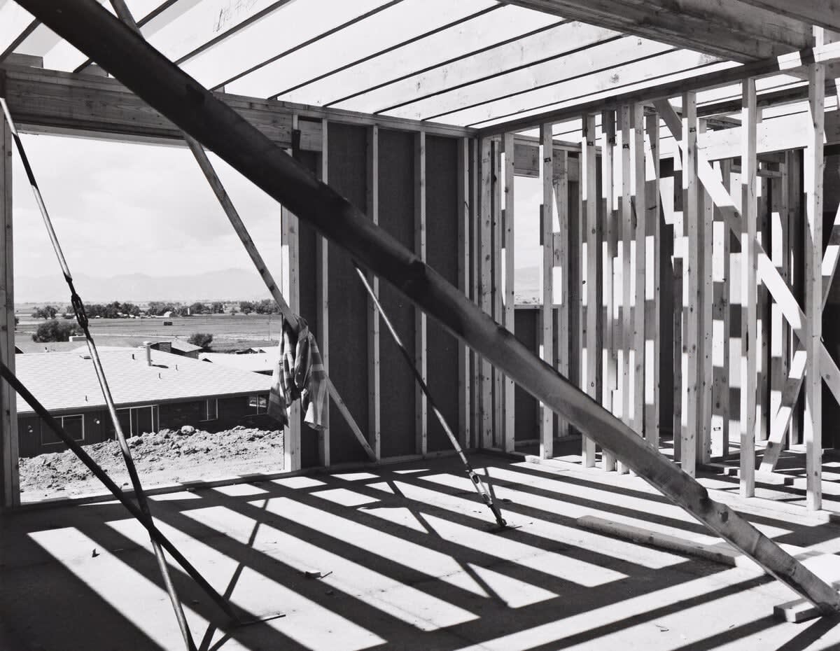 Robert Adams, House Construction, Colorado, 1975