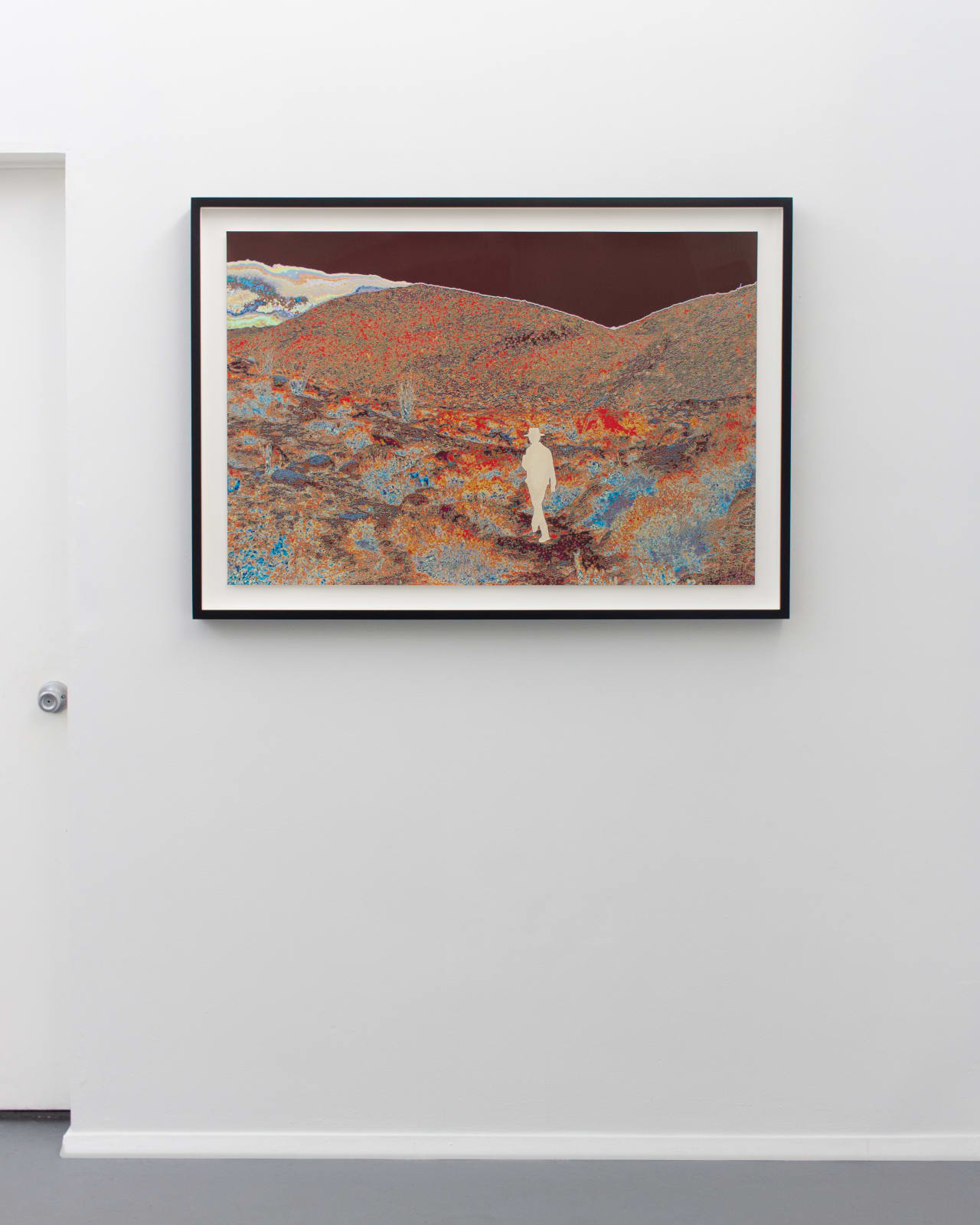 John Brinton Hogan, Photographer Scouting Locations, South of Palm Springs, CA, March 2015 (Rainbow and Blood Red, with Ivory Pearl and Glitter Blister), 2019