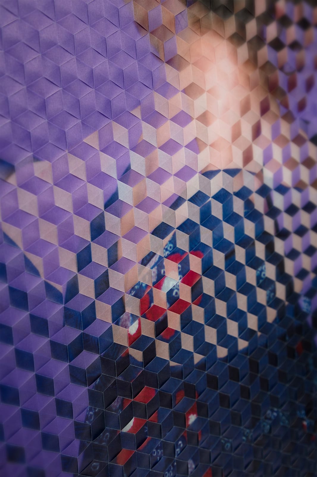 David Samuel Stern, Untitled Woven Portrait 14, 2020