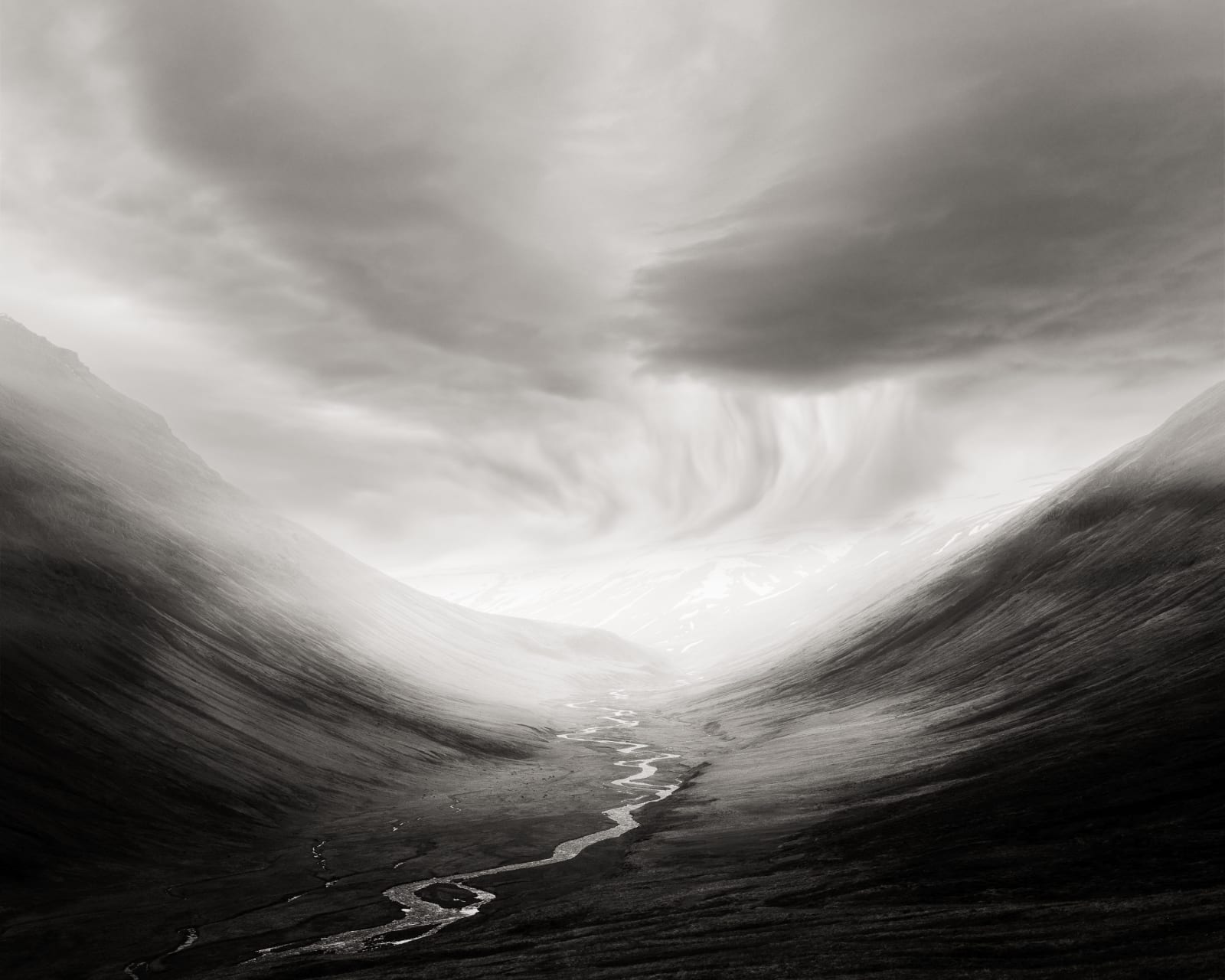 Jeffrey Conley, Glacial Valley and Storm, Iceland, 2017
