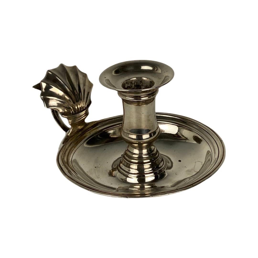 TRAVAIL ART DÉCO, Silver Plated Candlestick, 1915