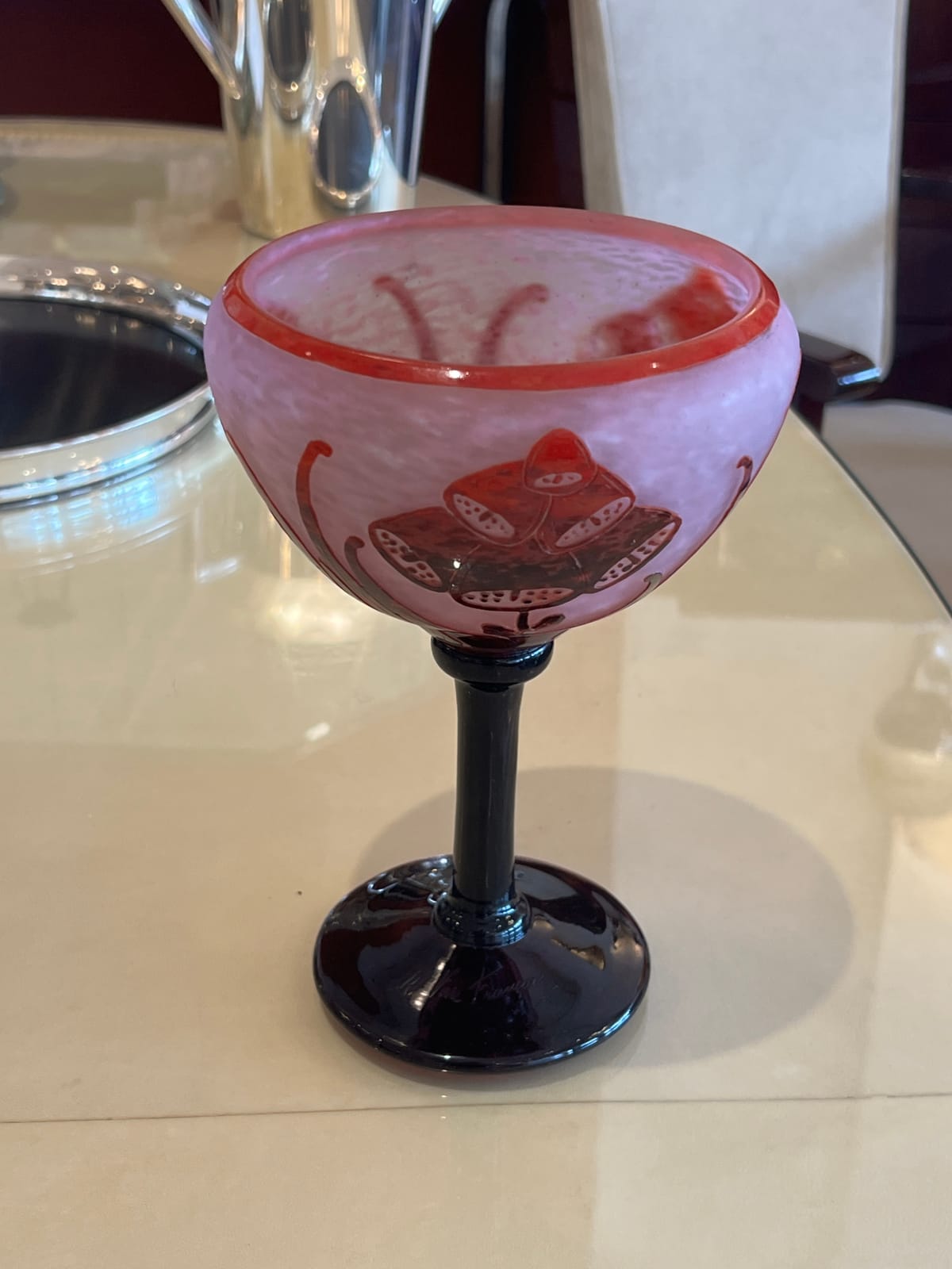 Le Verre Francais, Art Deco Digitale Vase, 1922