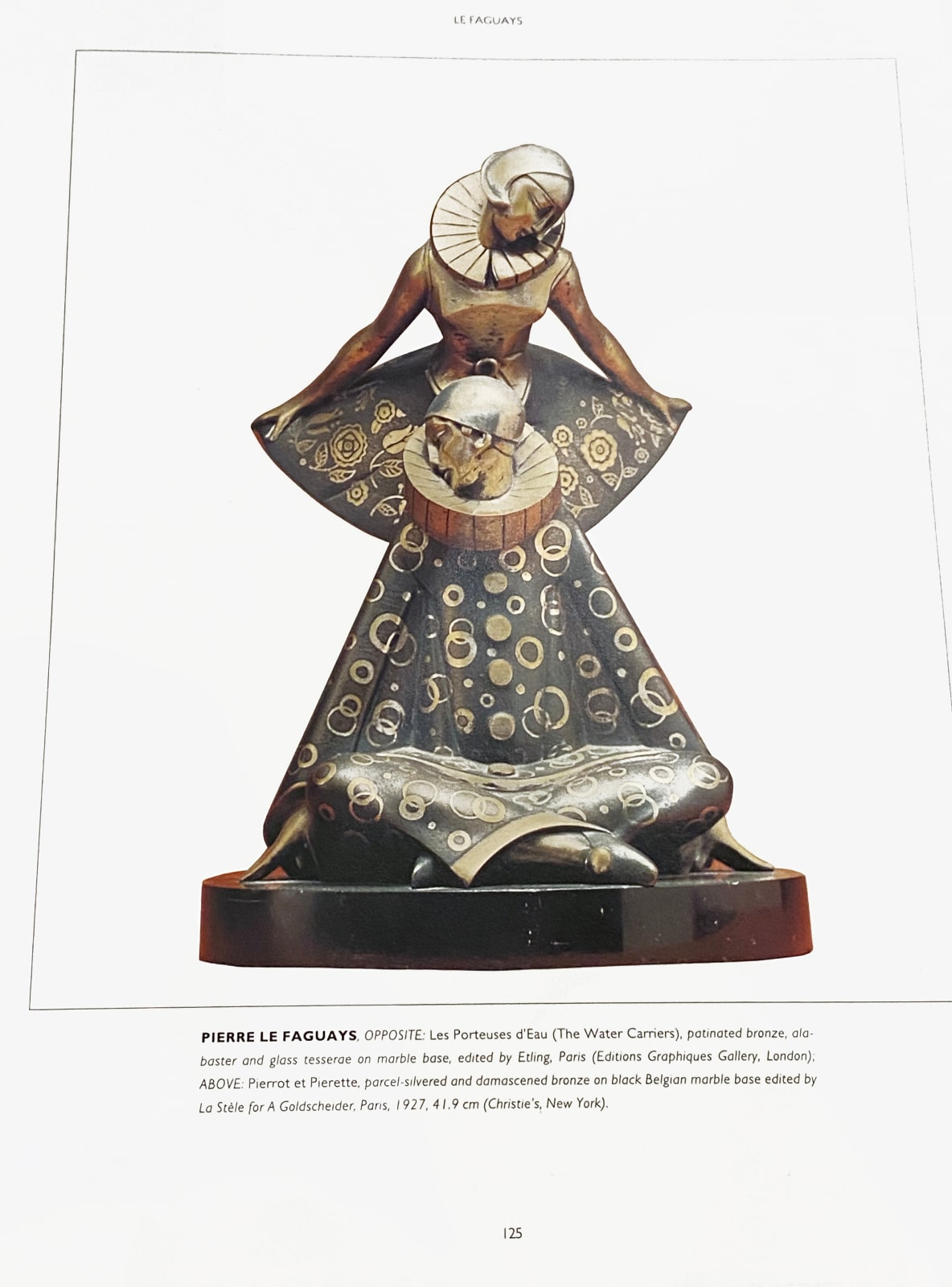 Pierre Le Faguays, Art Deco Sculpture/Lamp Les Porteuses d'Eau 'The water carriers', 1925
