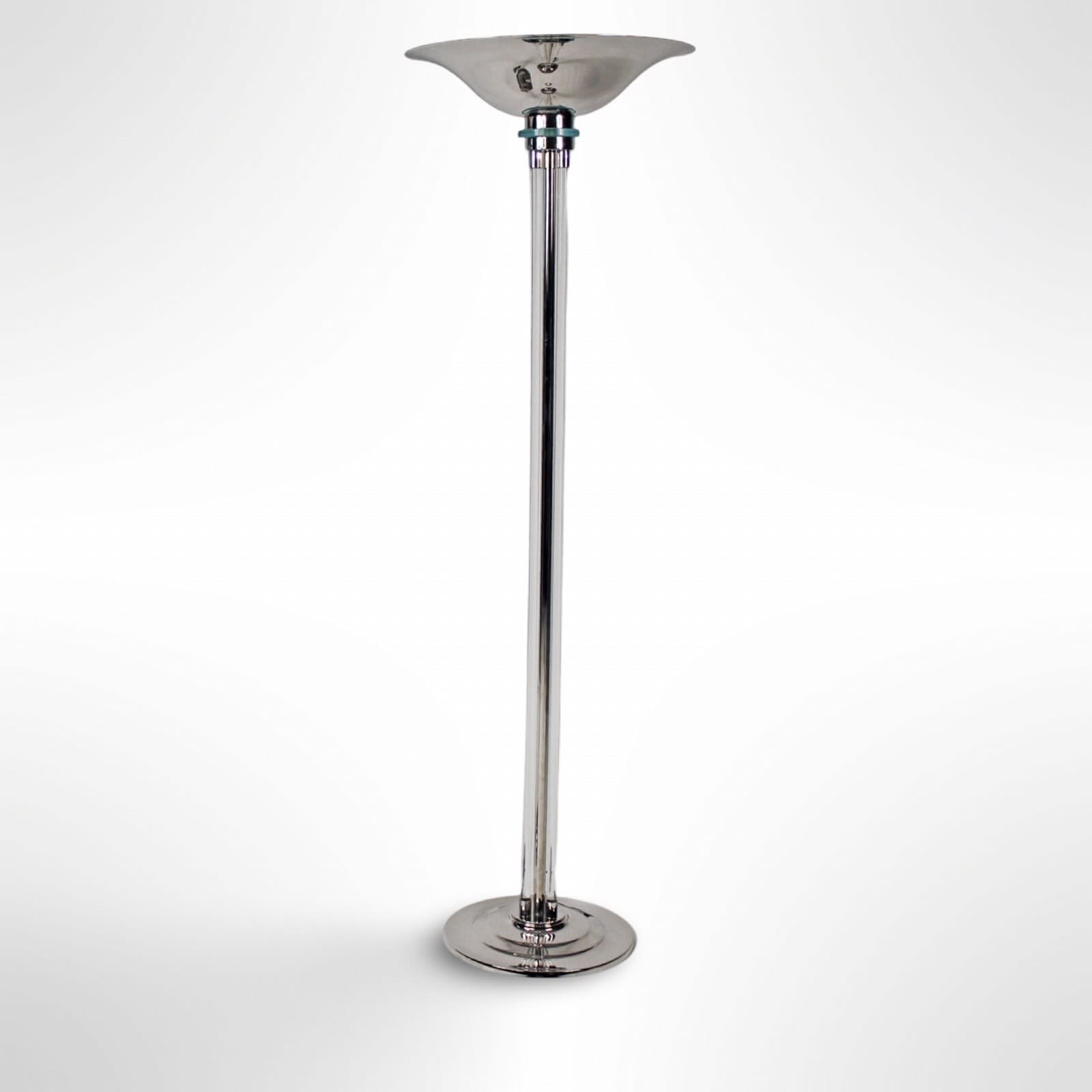 TRAVAIL ART DÉCO, Glass Floor Lamp, circa 1950