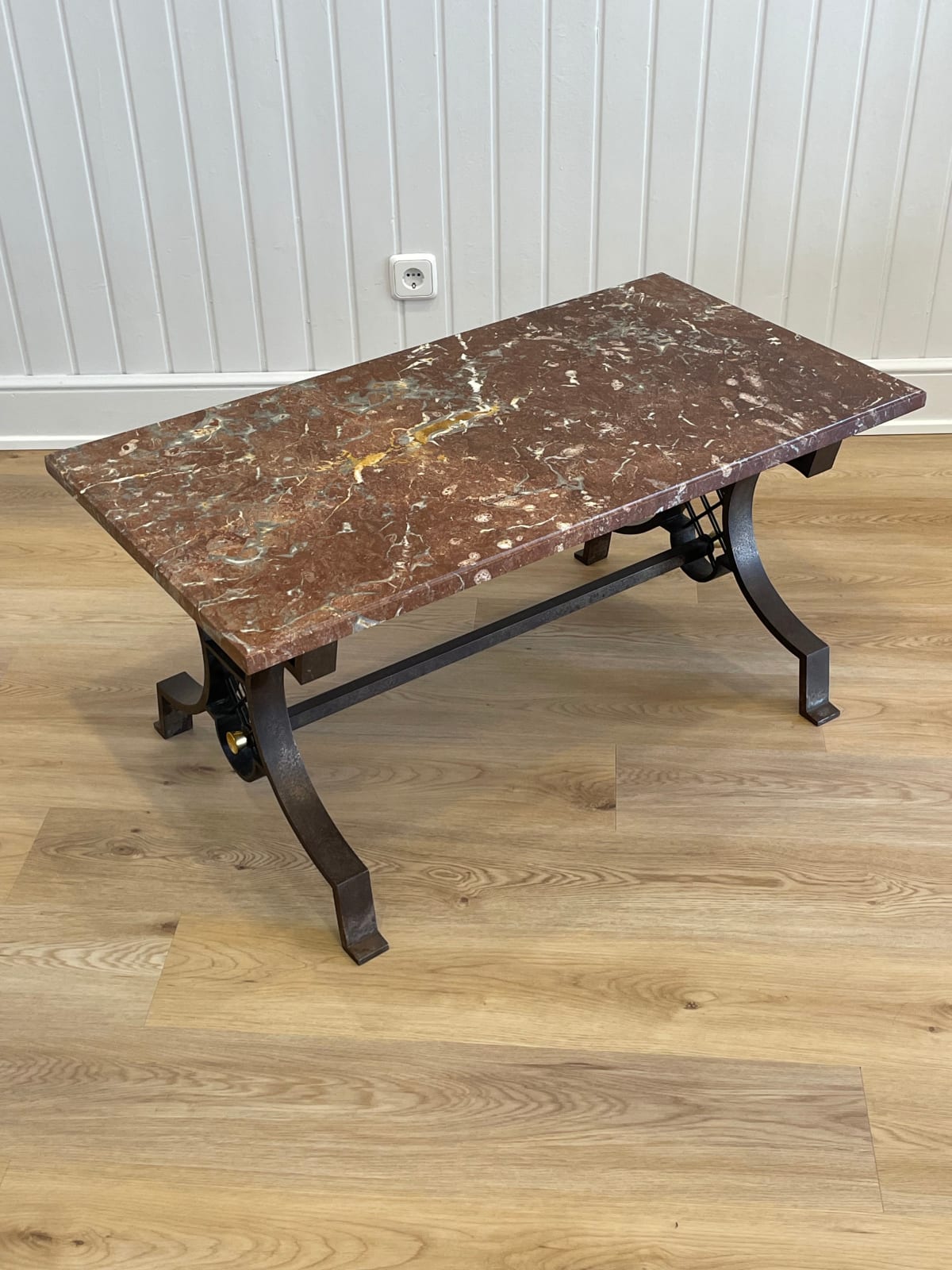 Gilbert Poillerat, Wrought Iron Coffee Table/Mesa de Centro en Hierro Forjado, circa 1945