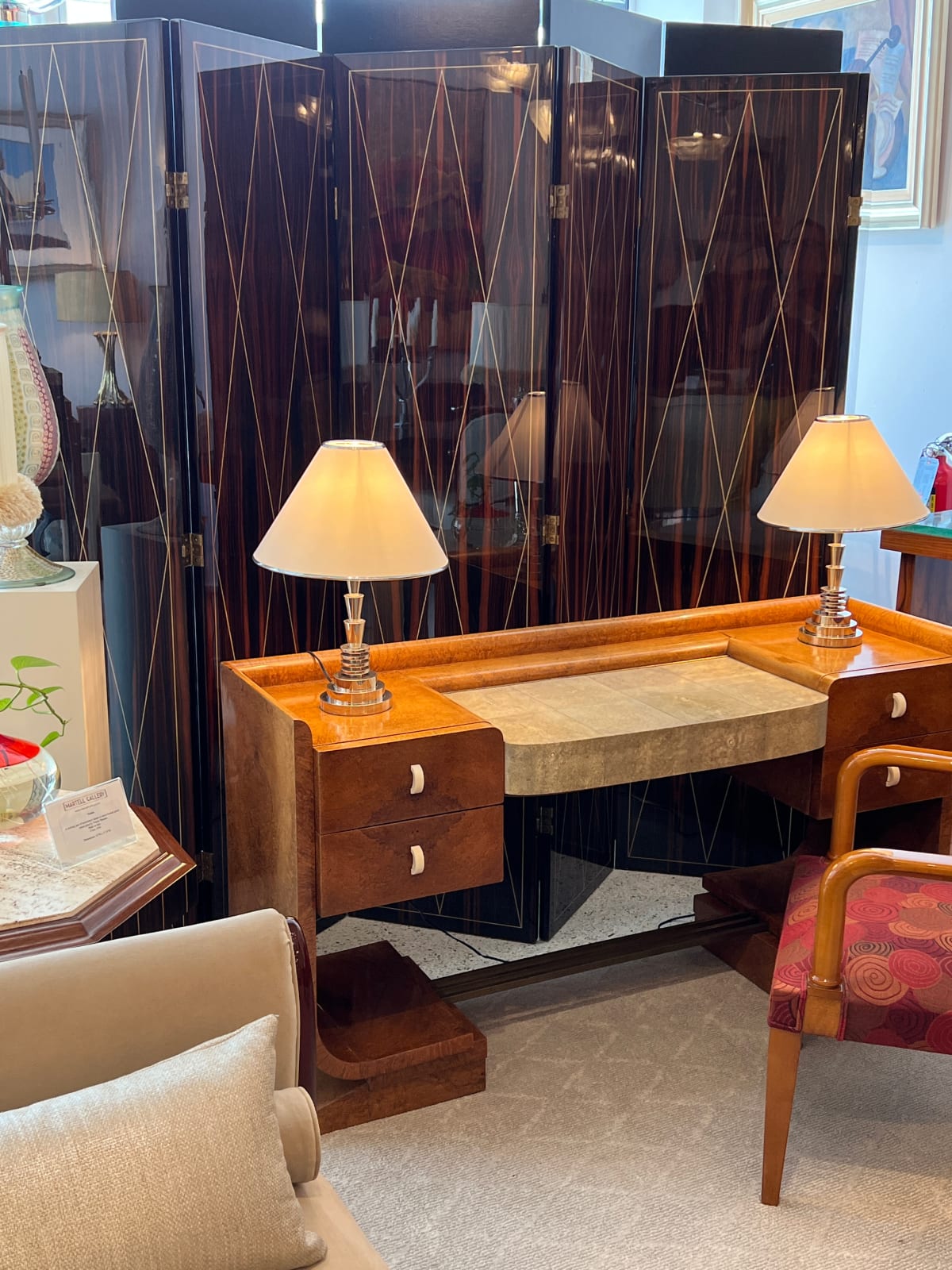 Leon Jallot, Art Deco Coiffeuse/Vanity, 1935