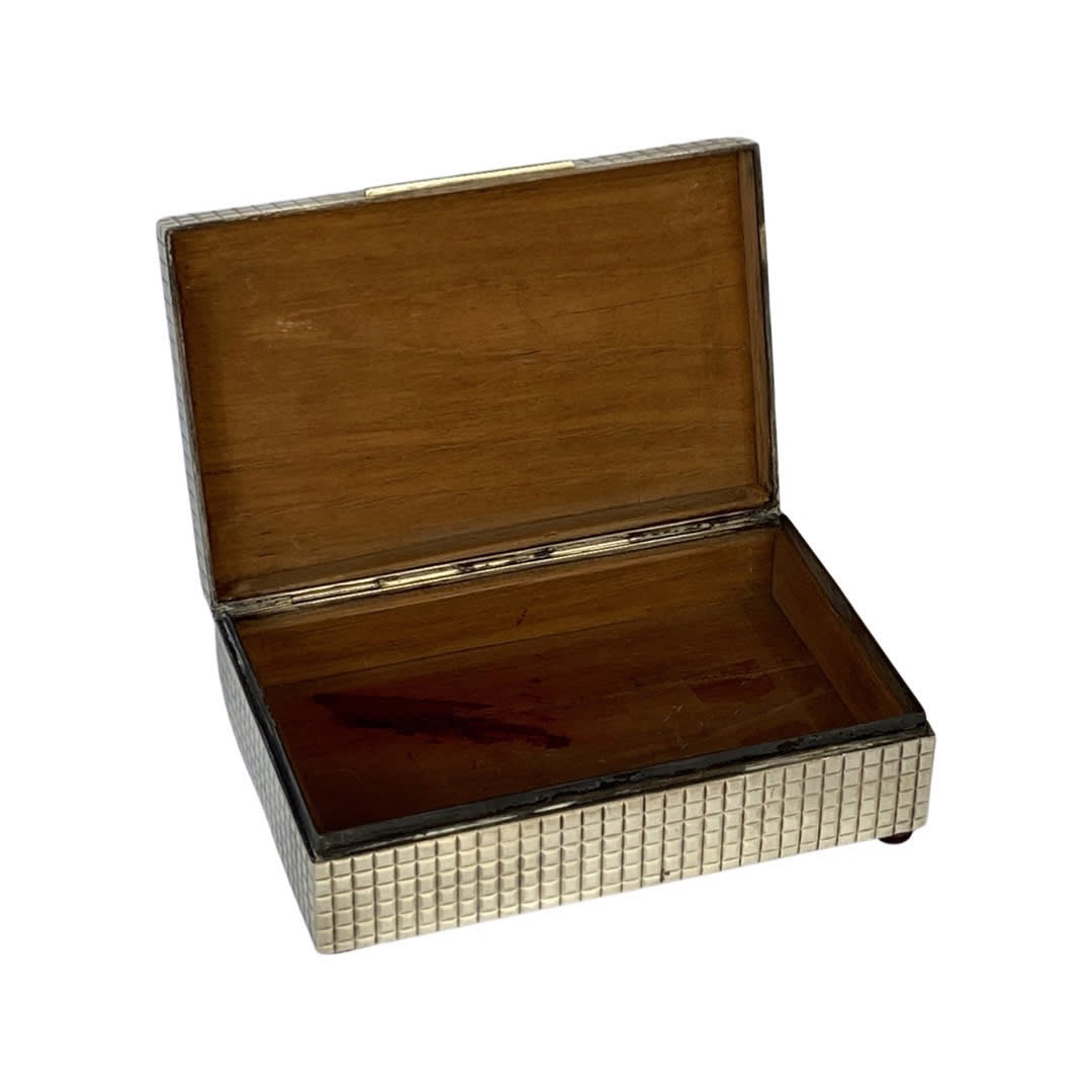 TRAVAIL ART DÉCO, Sterling Silver Box, 1948