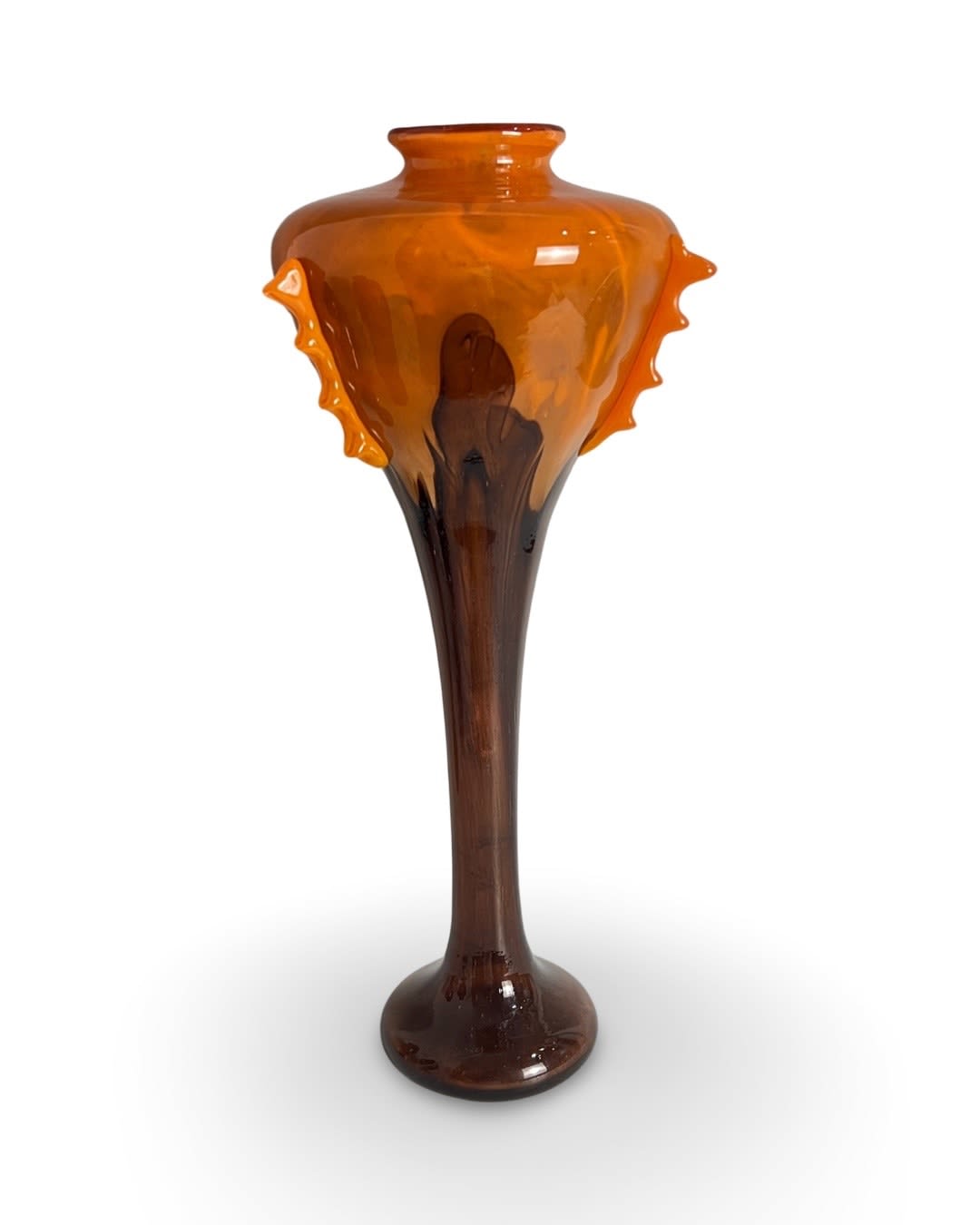 Charles Schneider, Art Deco Glass Vase, 1925