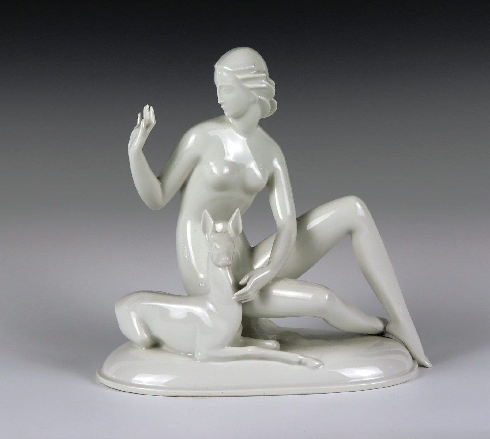 Gerhard Schilepstein, A Woman with a Dog, Circa: 1930