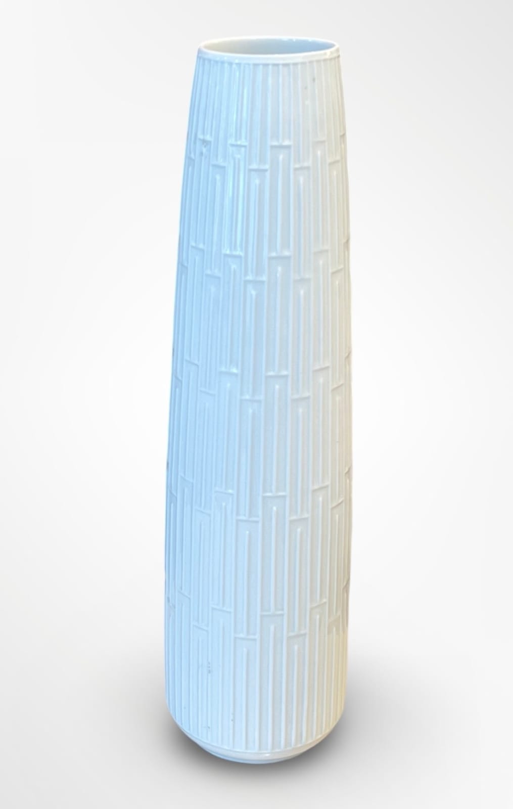 Meissen, Large Geometric Porcelain Vase, circa 1960