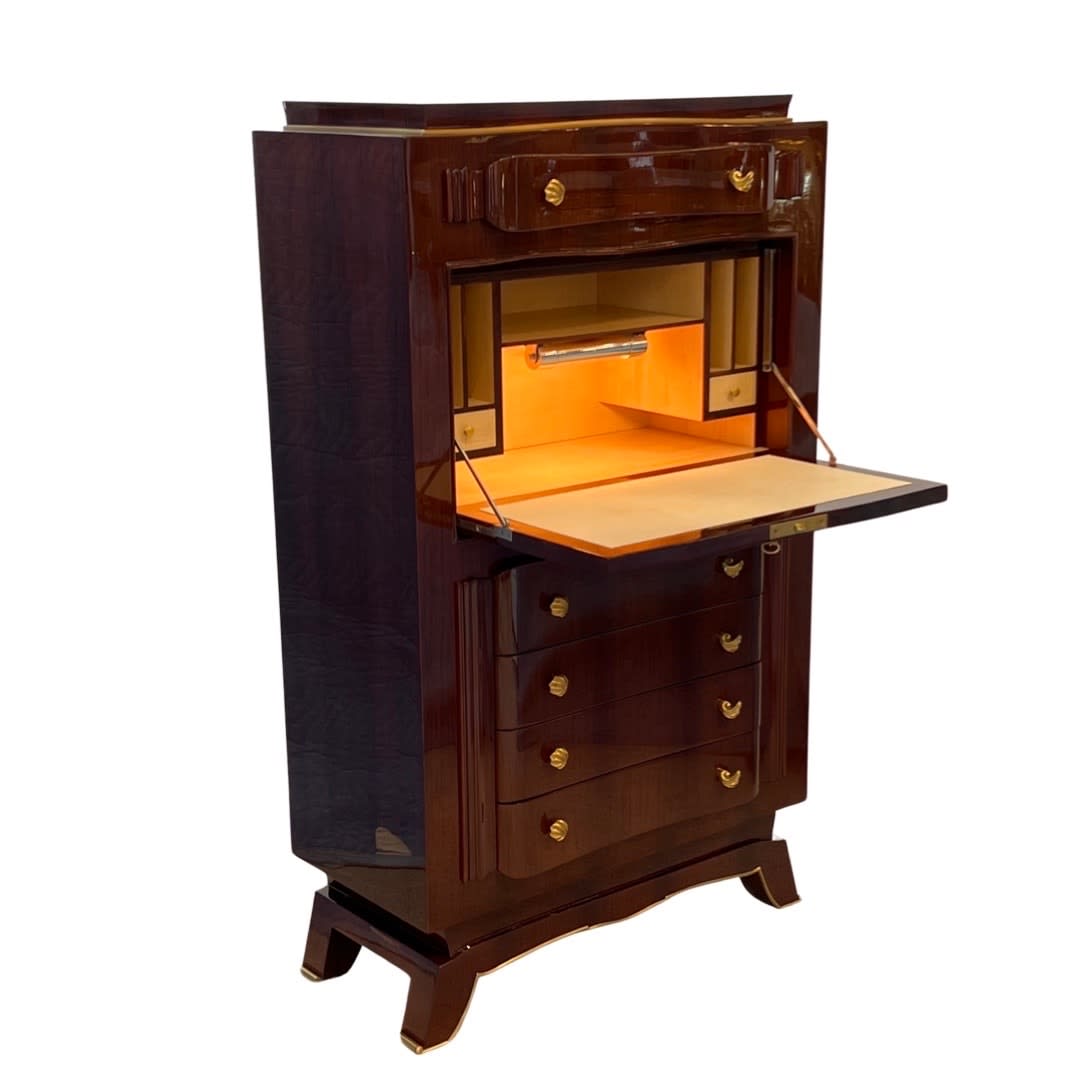 Jules Leleu, Rosewood Secretaire , 1940
