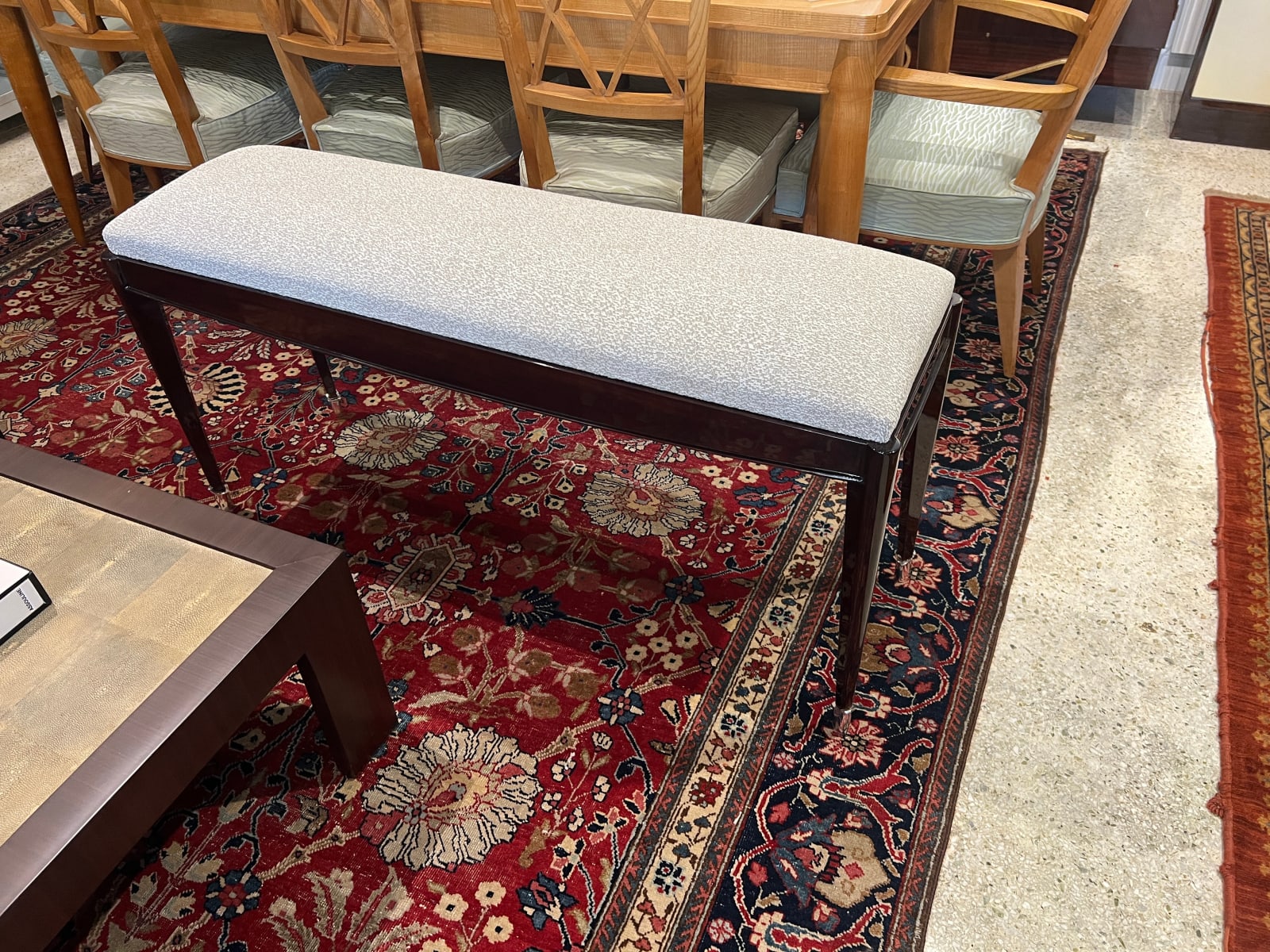 TRAVAIL ART DÉCO, Art Deco Style Bench, circa 1940