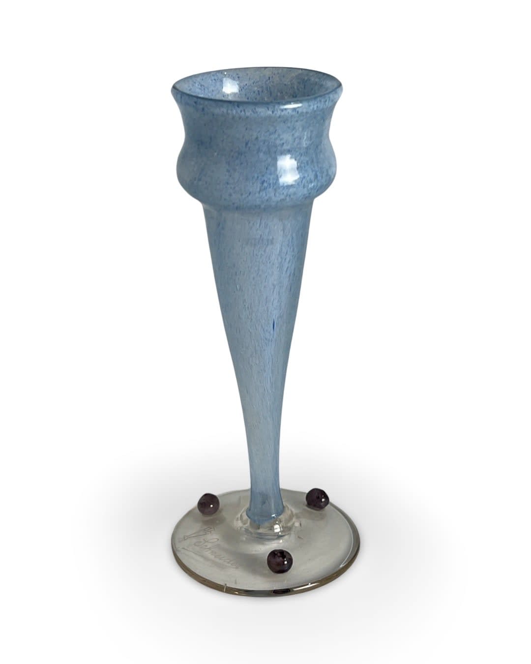 Charles Schneider, Art Deco Bijoux Glass Vase, 1930