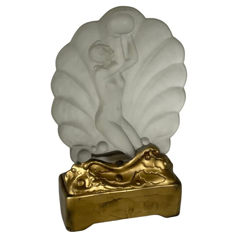 TRAVAIL ART DÉCO, Art Deco Glass Sculpture, 1925