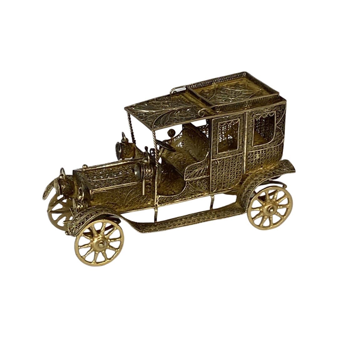 TRAVAIL ART DÉCO, Bronze Vintage Car, circa 1900