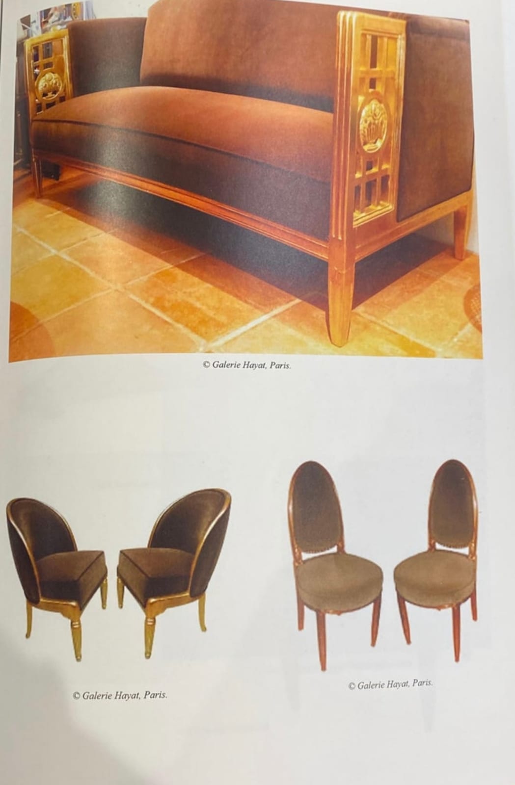 Paul Follot, Art Deco Gilded Salon Canapé (sofa), 1922